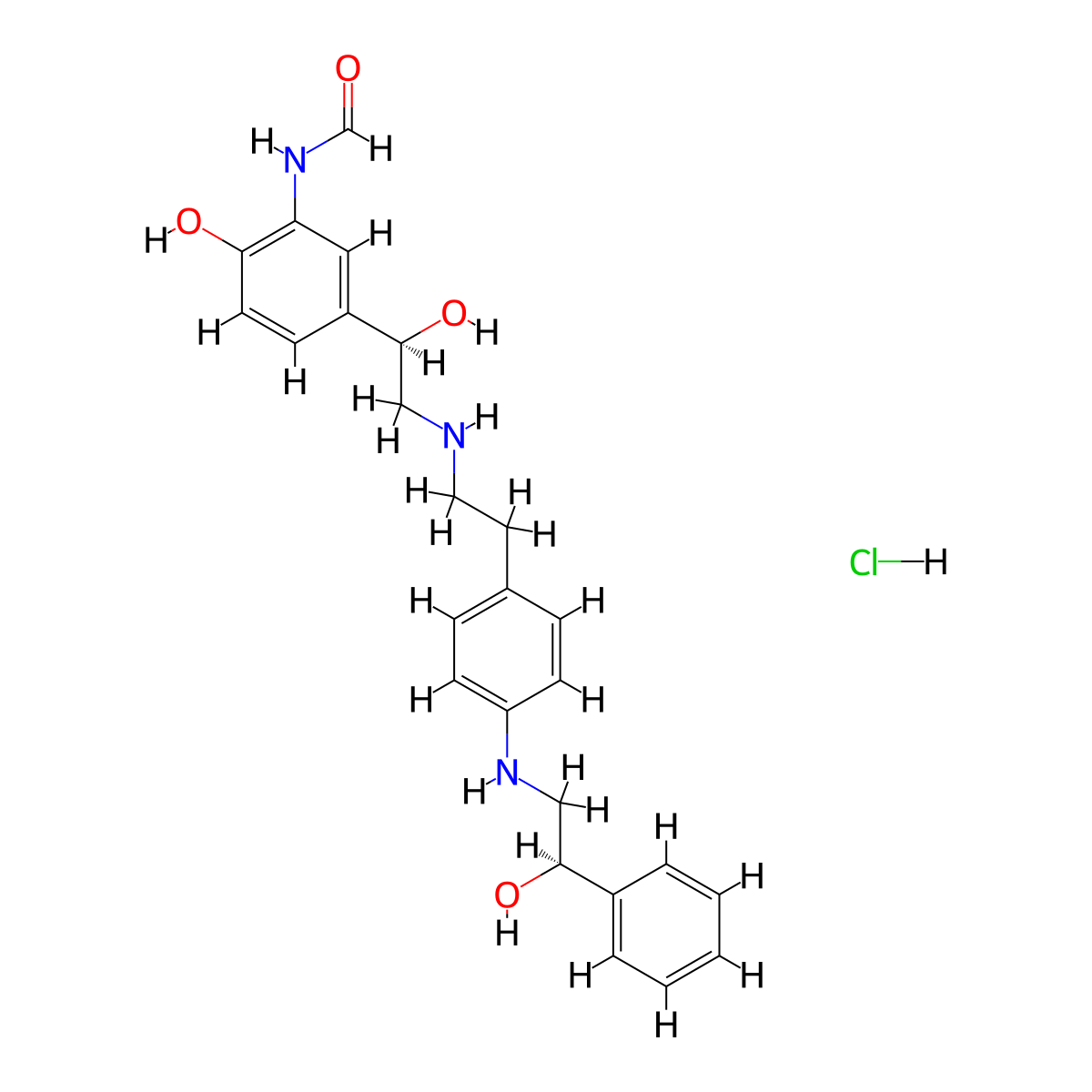 Milveterol hydrochloride molecular structure, CAS 804518-03-4