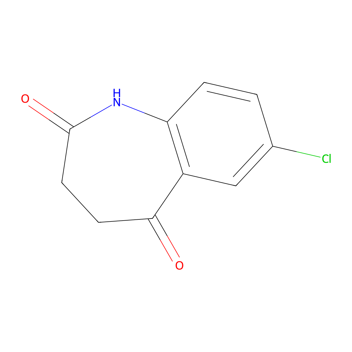7-Chloro-3,4-dihydro-1h-benzo[b]azepine-2,5-dione molecular structure, CAS 80452-55-7