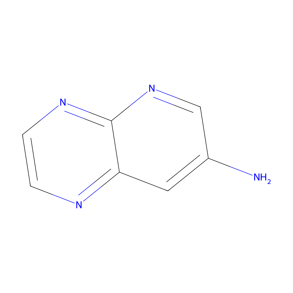 7-Aminopyrido[2,3-B]pyrazine molecular structure, CAS 804551-62-0