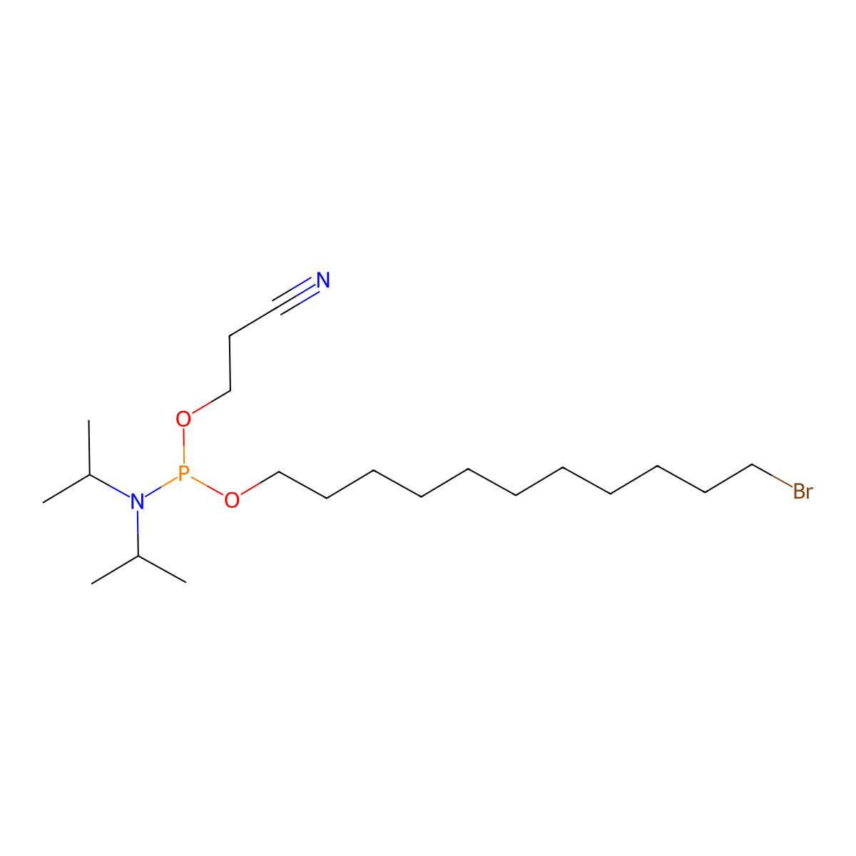 11-Br-C11 amidite molecular structure, CAS 804567-08-6