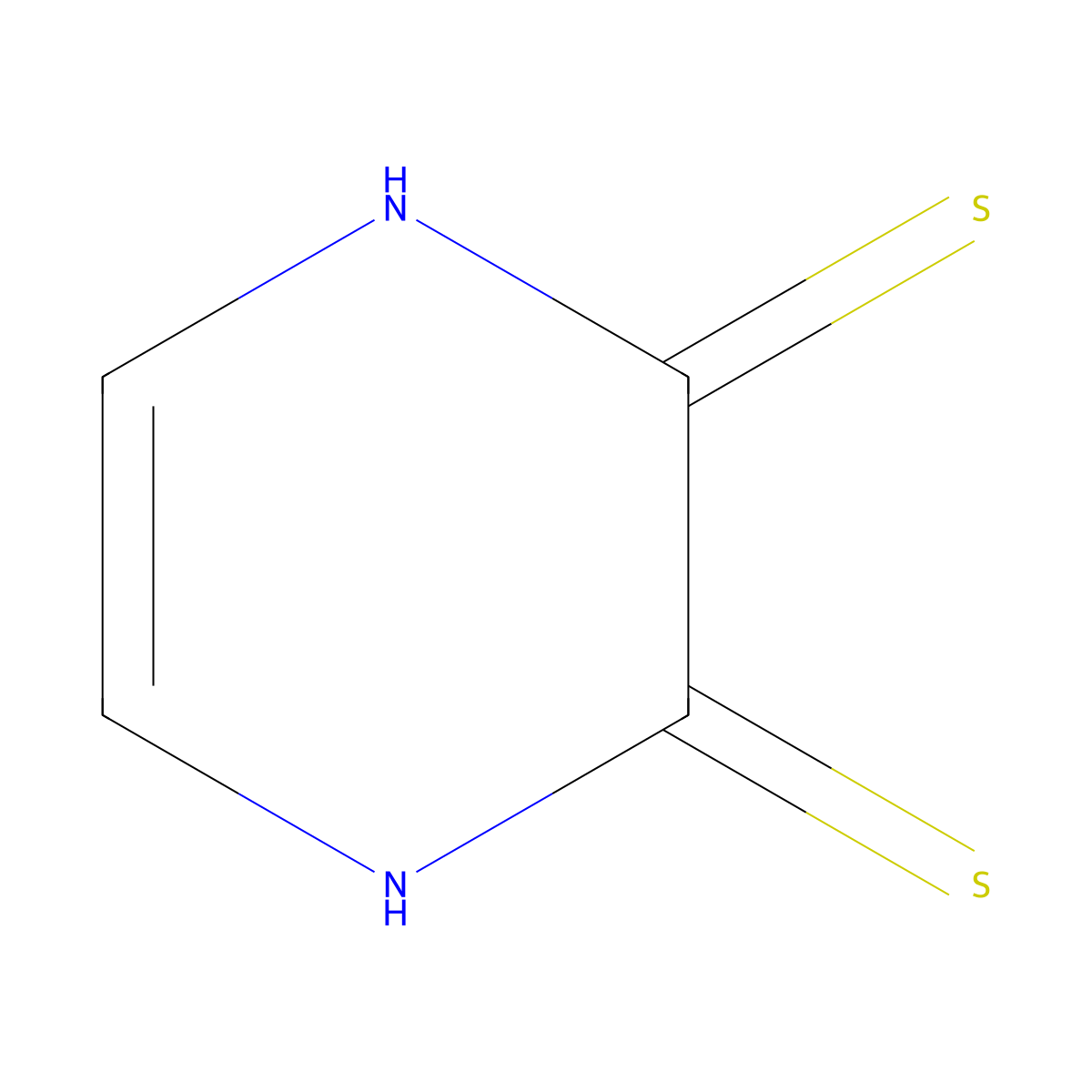 1,4-Dihydropyrazine-2,3-dithione molecular structure, CAS 80458-31-7