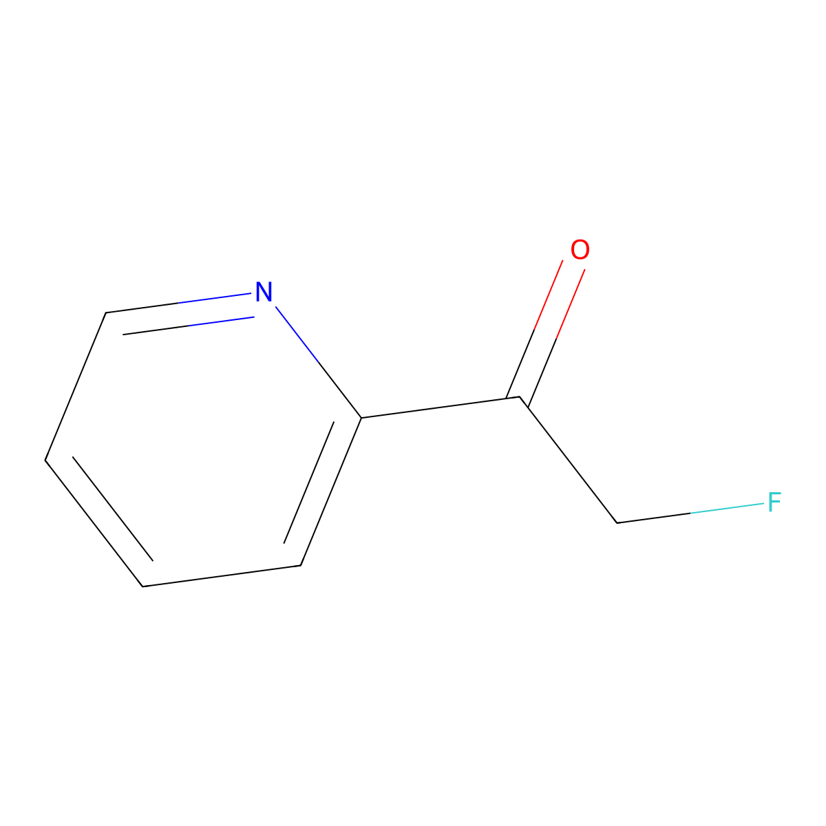 2-Fluoro-1-pyridin-2-yl-ethanone molecular structure, CAS 80458-99-7