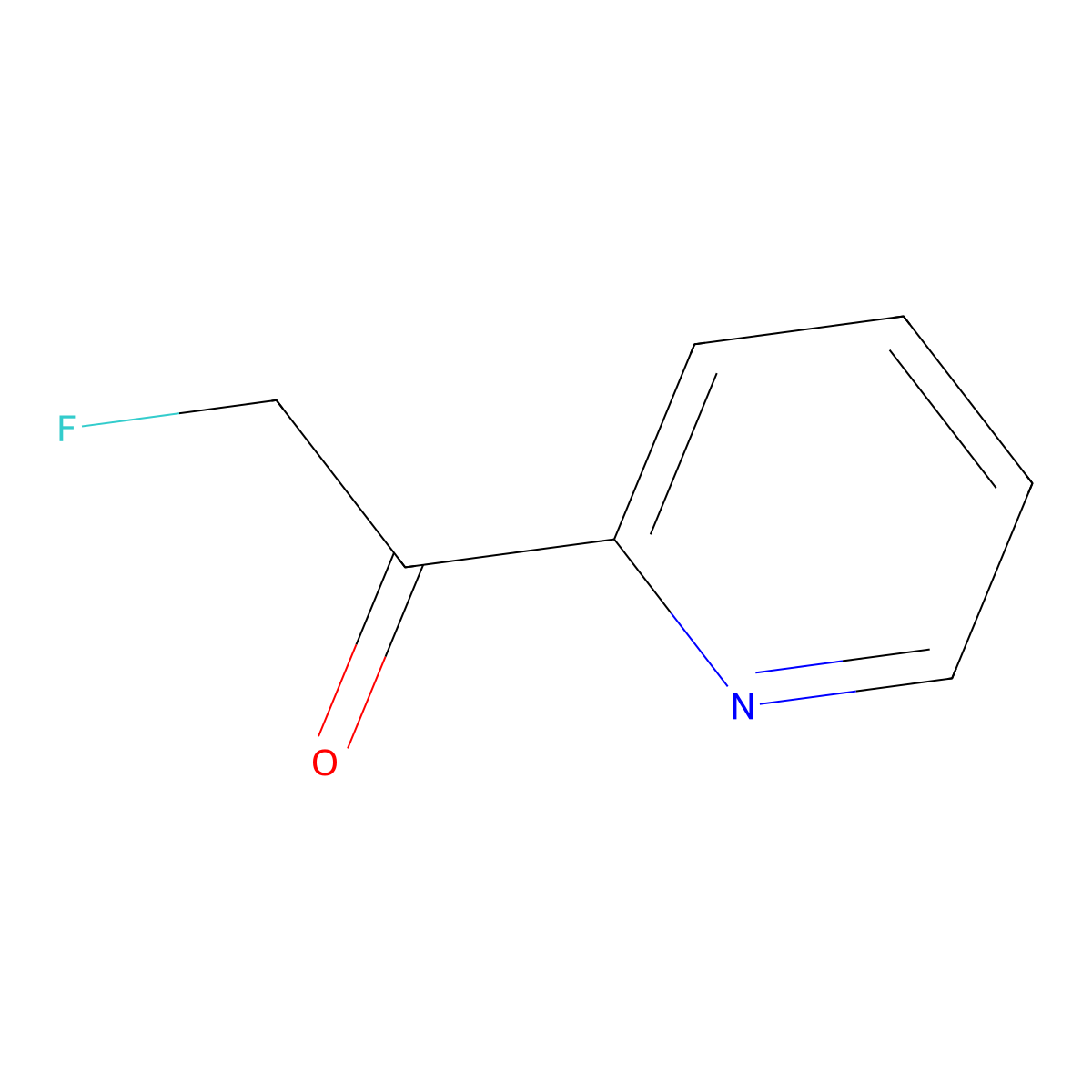 2-Fluoro-1-pyridin-2-yl-ethanone molecular structure, CAS 80458-99-7