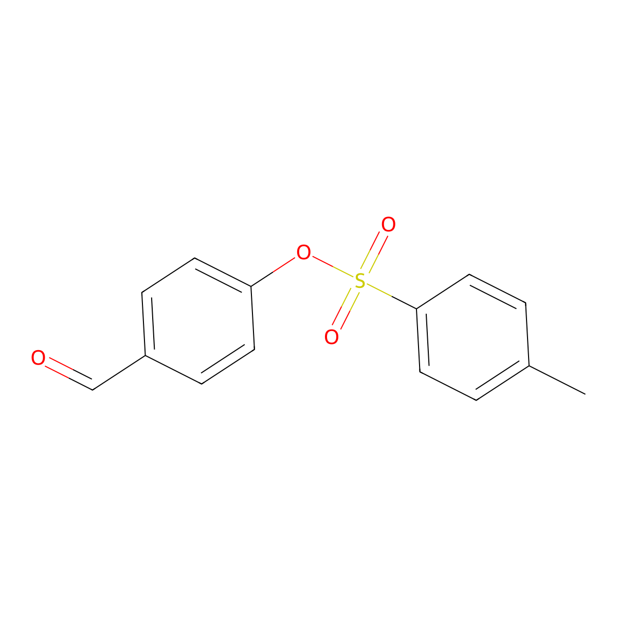 4-(((4-Methylphenyl)sulfonyl)oxy)benzaldehyde molecular structure, CAS 80459-48-9