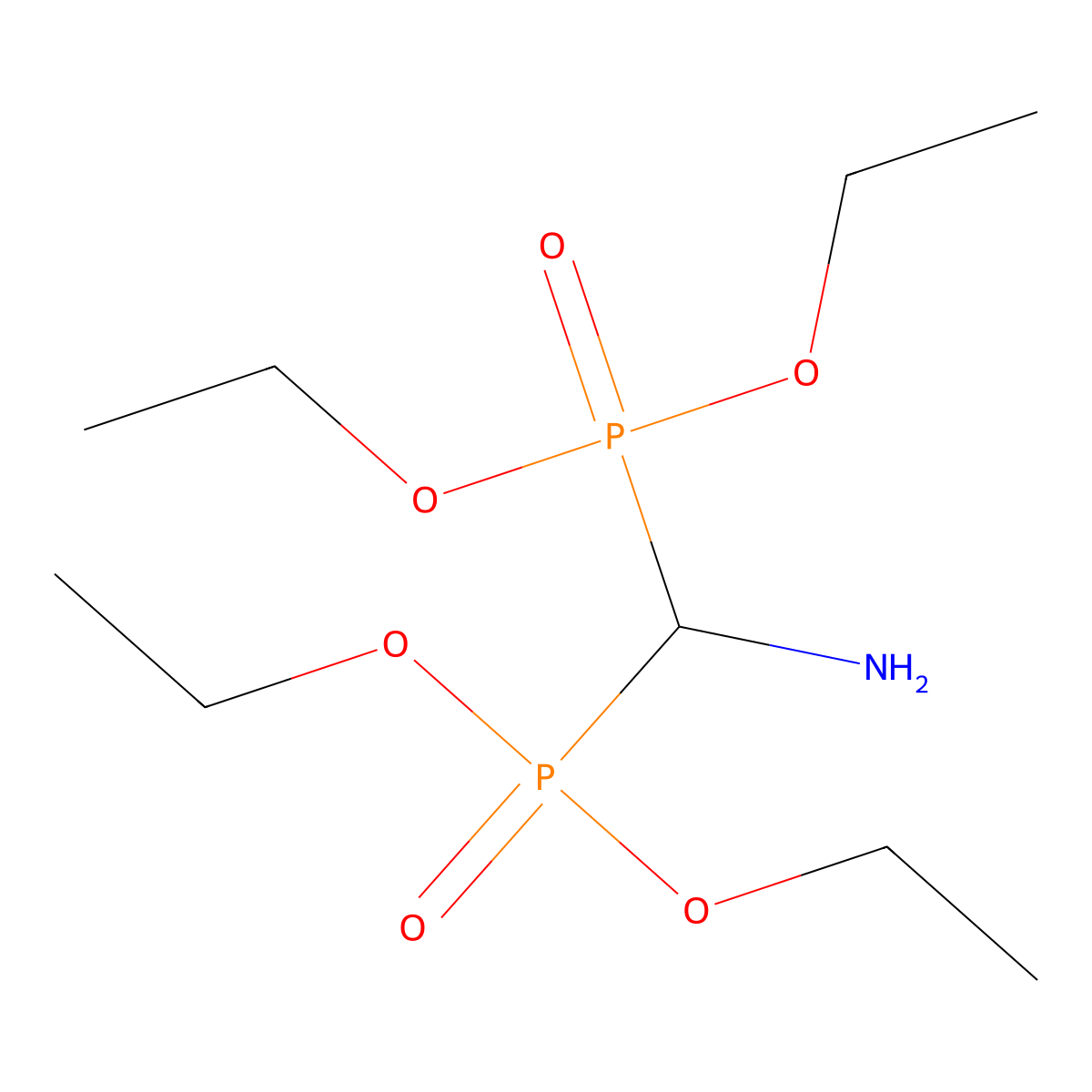 Tetraethyl aminomethylenediphosphonate molecular structure, CAS 80474-99-3
