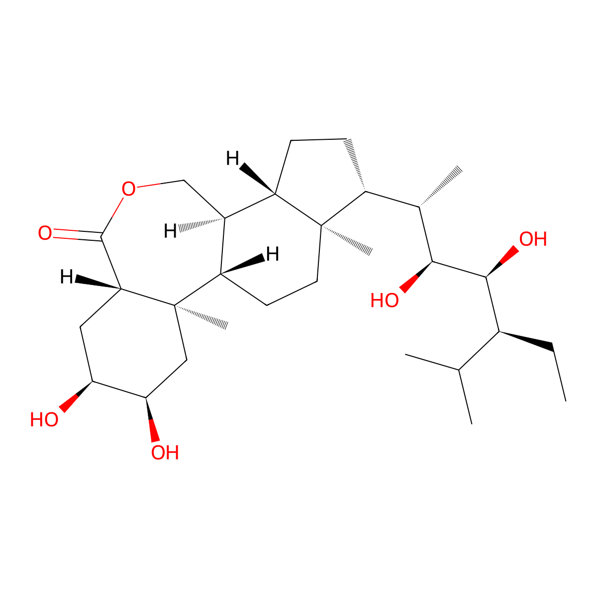 Isohomobrassinolide molecular structure, CAS 80483-89-2