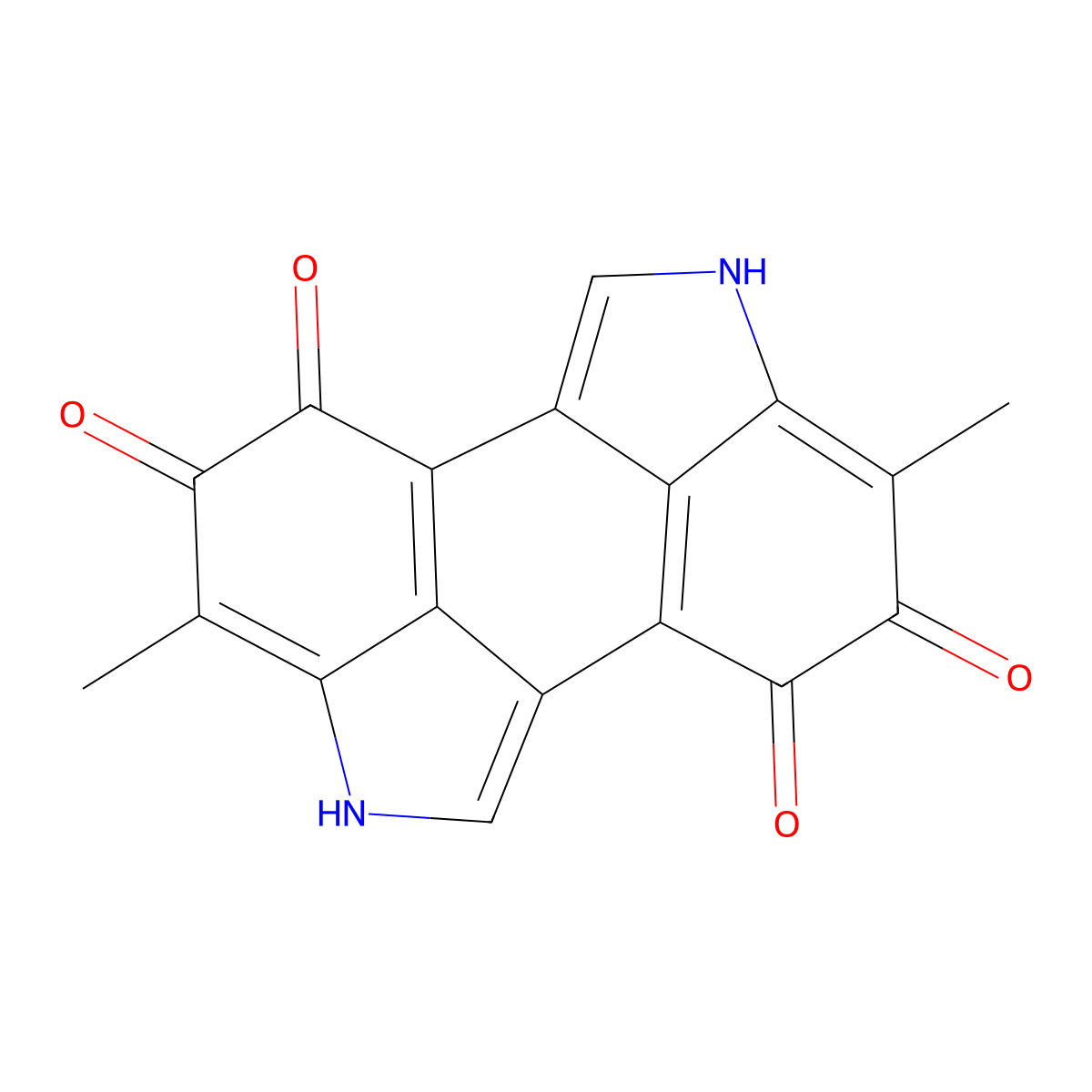 Melanins molecular structure, CAS 8049-97-6