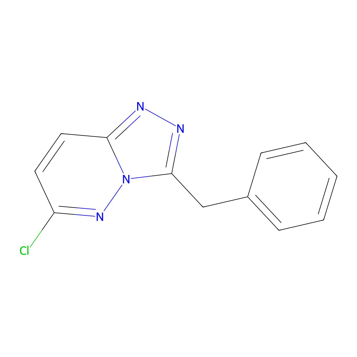 3-Benzyl-6-chloro-[1,2,4]triazolo[4,3-b]pyridazine molecular structure, CAS 80504-60-5