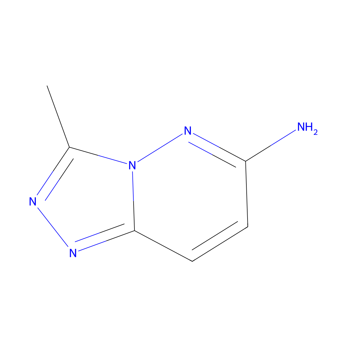3-Methyl-[1,2,4]triazolo[4,3-b]pyridazin-6-amine molecular structure, CAS 80504-62-7