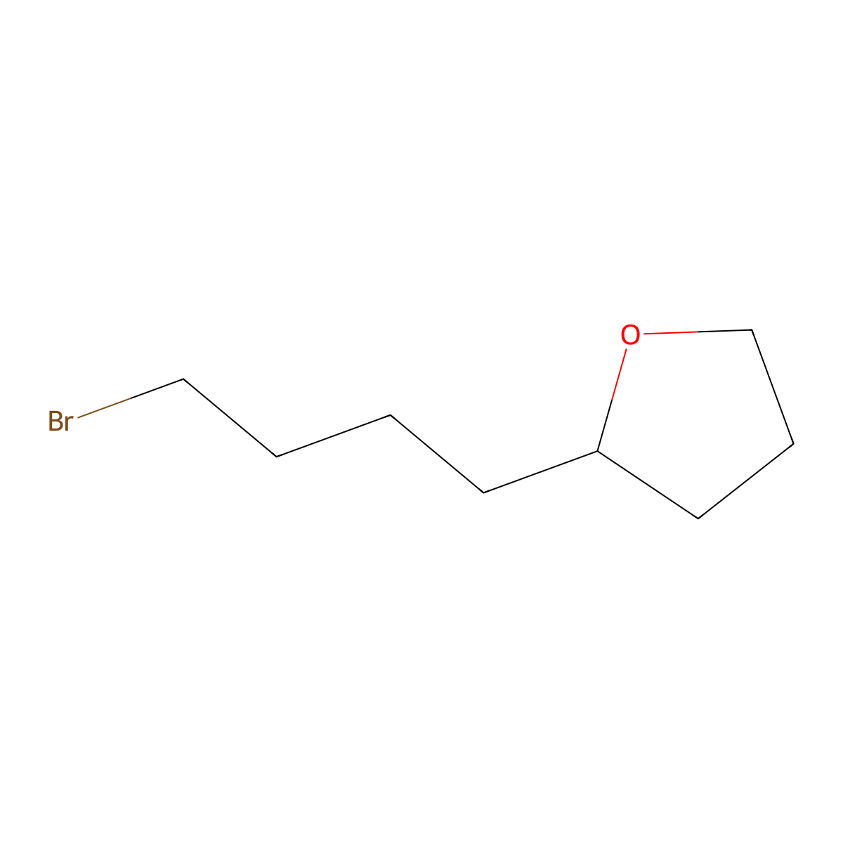 2-(4-Bromobutyl)oxolane molecular structure, CAS 80506-24-7