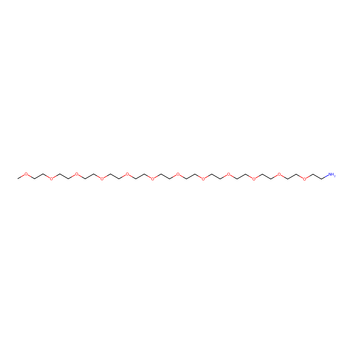 m-PEG12-amine molecular structure, CAS 80506-64-5