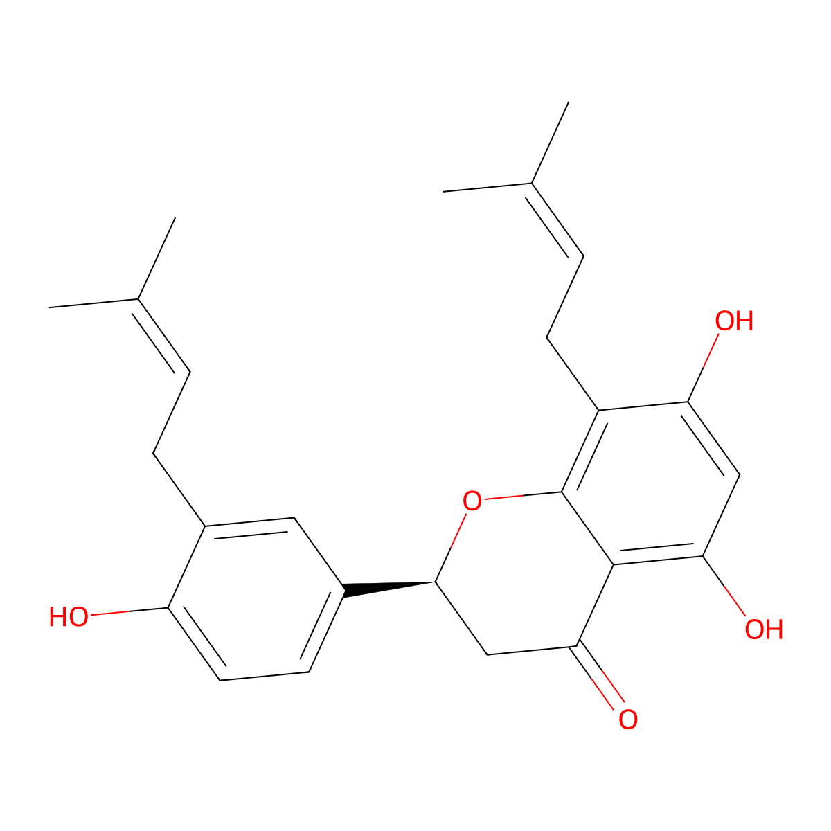 Euchrestaflavanone A molecular structure, CAS 80510-05-0