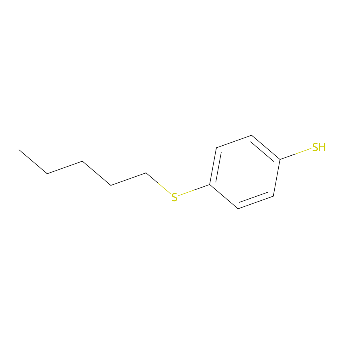 4-(n-Pentylthio)thiophenol molecular structure, CAS 80511-80-4