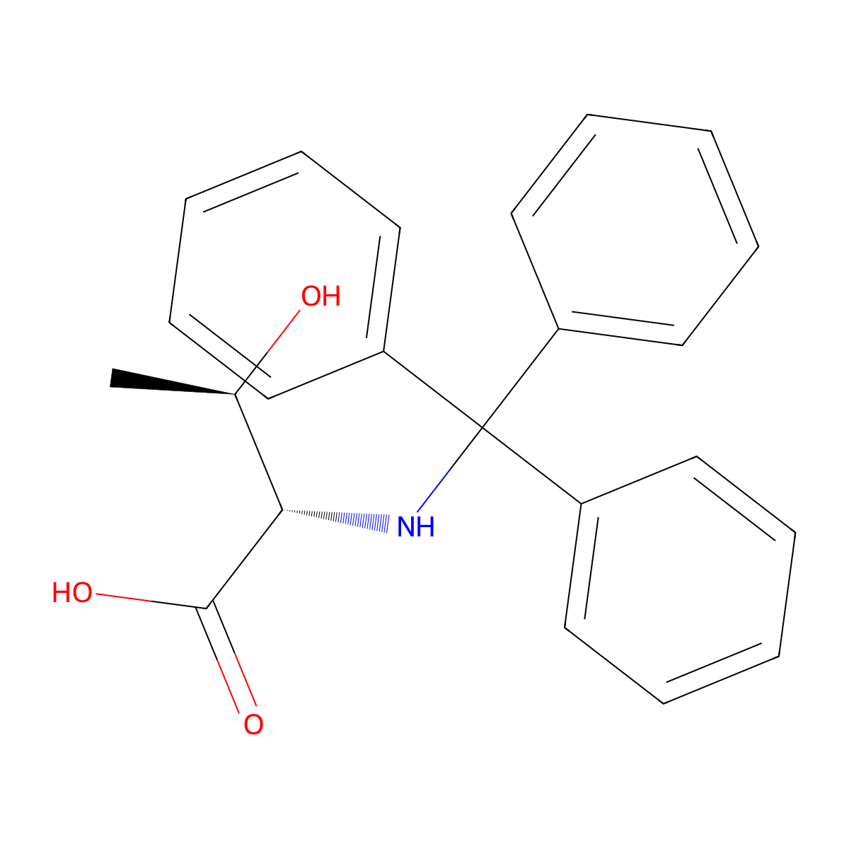 N-(Triphenylmethyl)-L-threonine molecular structure, CAS 80514-76-7