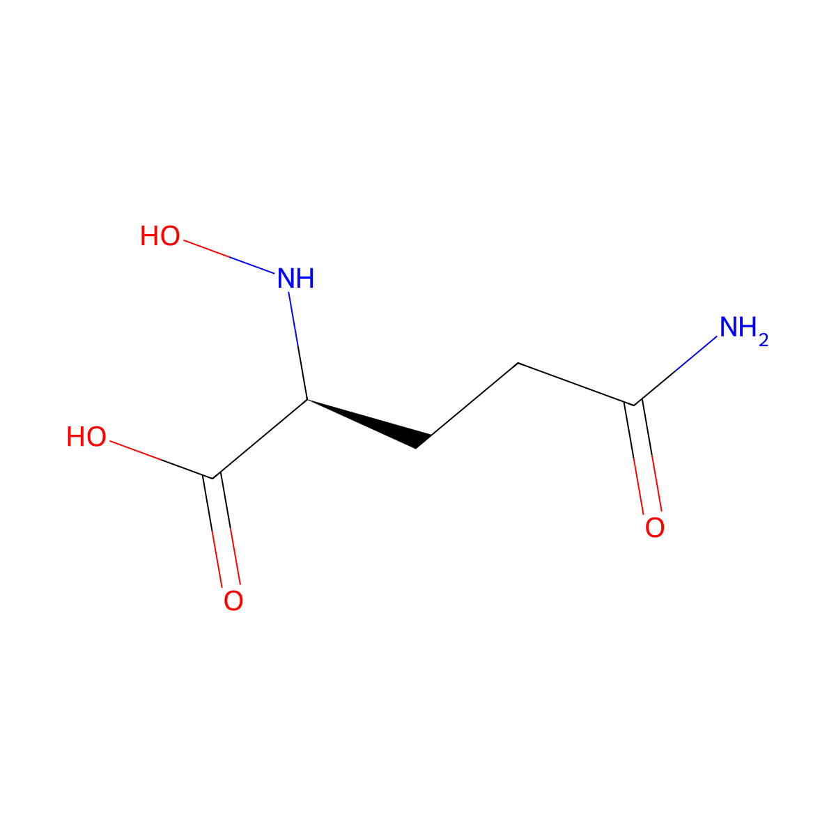 (S)-5-Amino-2-(hydroxyamino)-5-oxopentanoic acid molecular structure, CAS 805179-13-9