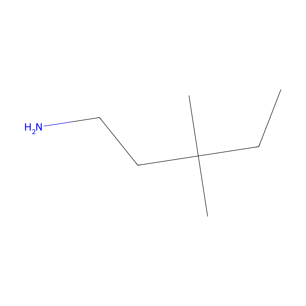 3,3-Dimethylpentan-1-amine molecular structure, CAS 805179-40-2