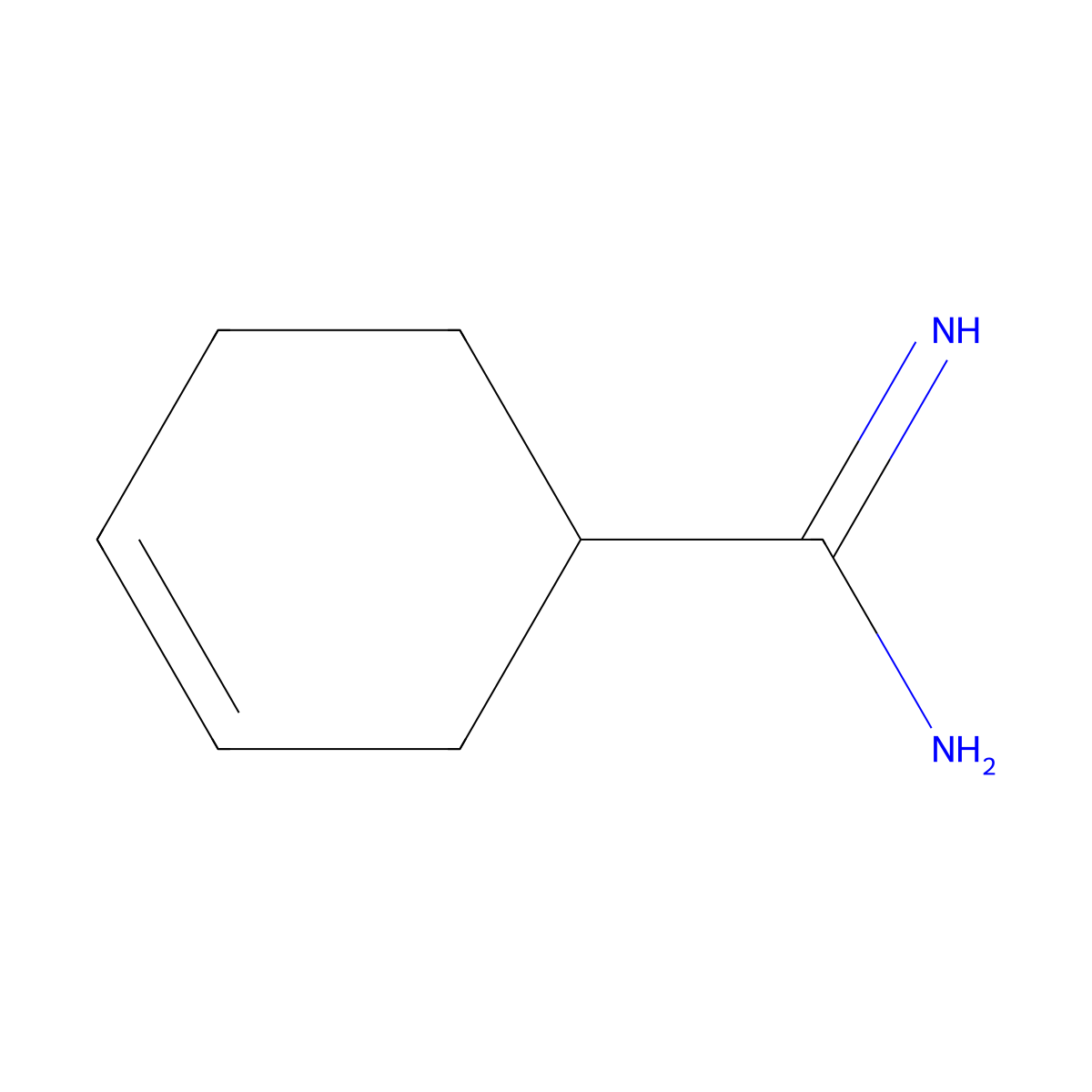 Cyclohex-3-ene-1-carboximidamide molecular structure, CAS 805181-27-5