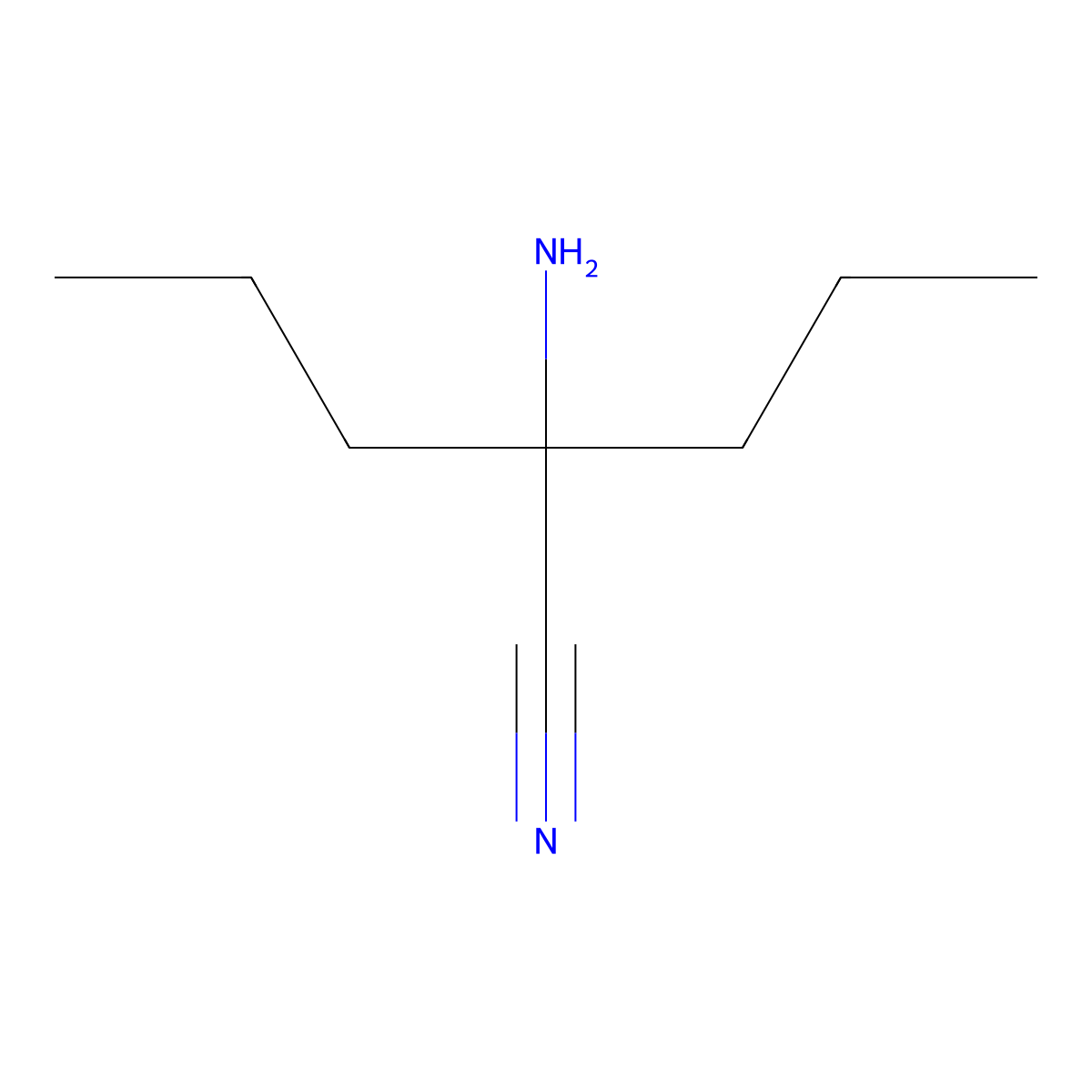 2-Amino-2-propylpentanenitrile molecular structure, CAS 805181-81-1