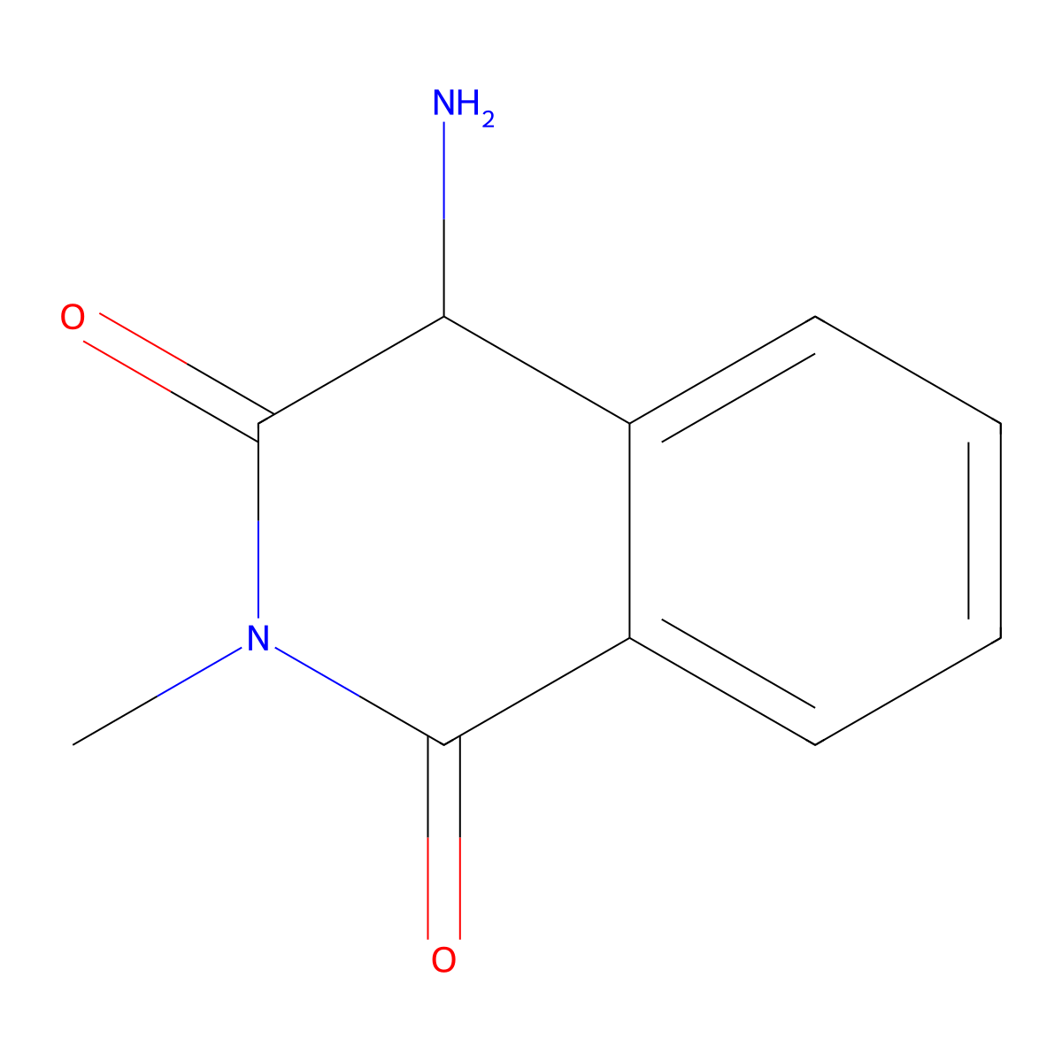 4-Amino-2-methylisoquinoline-1,3(2H,4H)-dione molecular structure, CAS 805186-99-6
