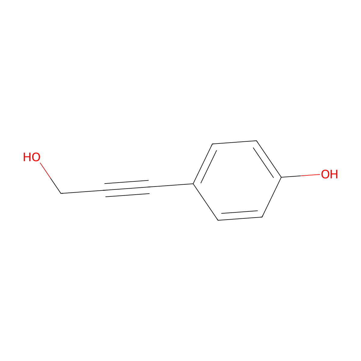 4-(3-Hydroxyprop-1-YN-1-YL)phenol molecular structure, CAS 805240-68-0