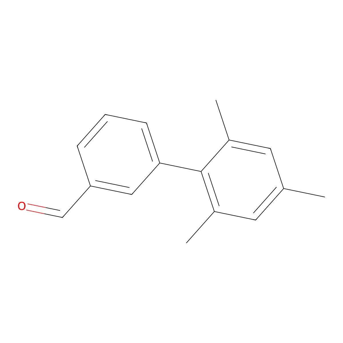 3-(2,4,6-Trimethylphenyl)benzaldehyde molecular structure, CAS 805250-20-8