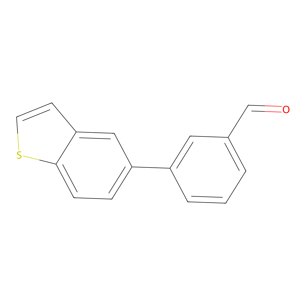 3-(1-Benzothiophen-5-yl)benzaldehyde molecular structure, CAS 805250-23-1