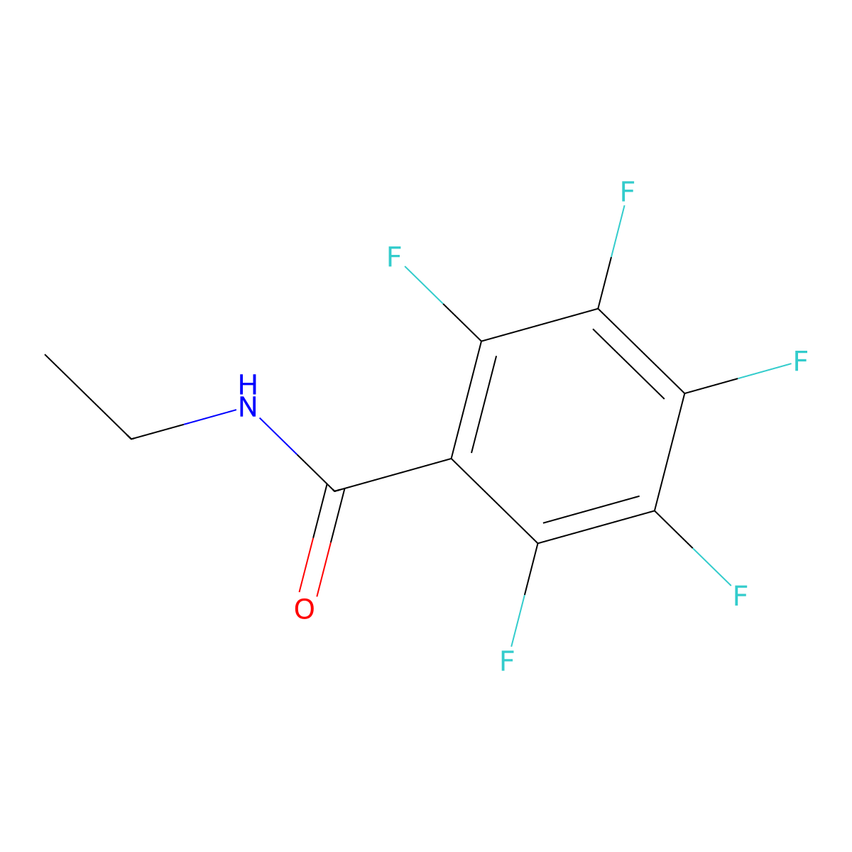 N-ethyl-2,3,4,5,6-pentafluorobenzamide molecular structure, CAS 80527-42-0