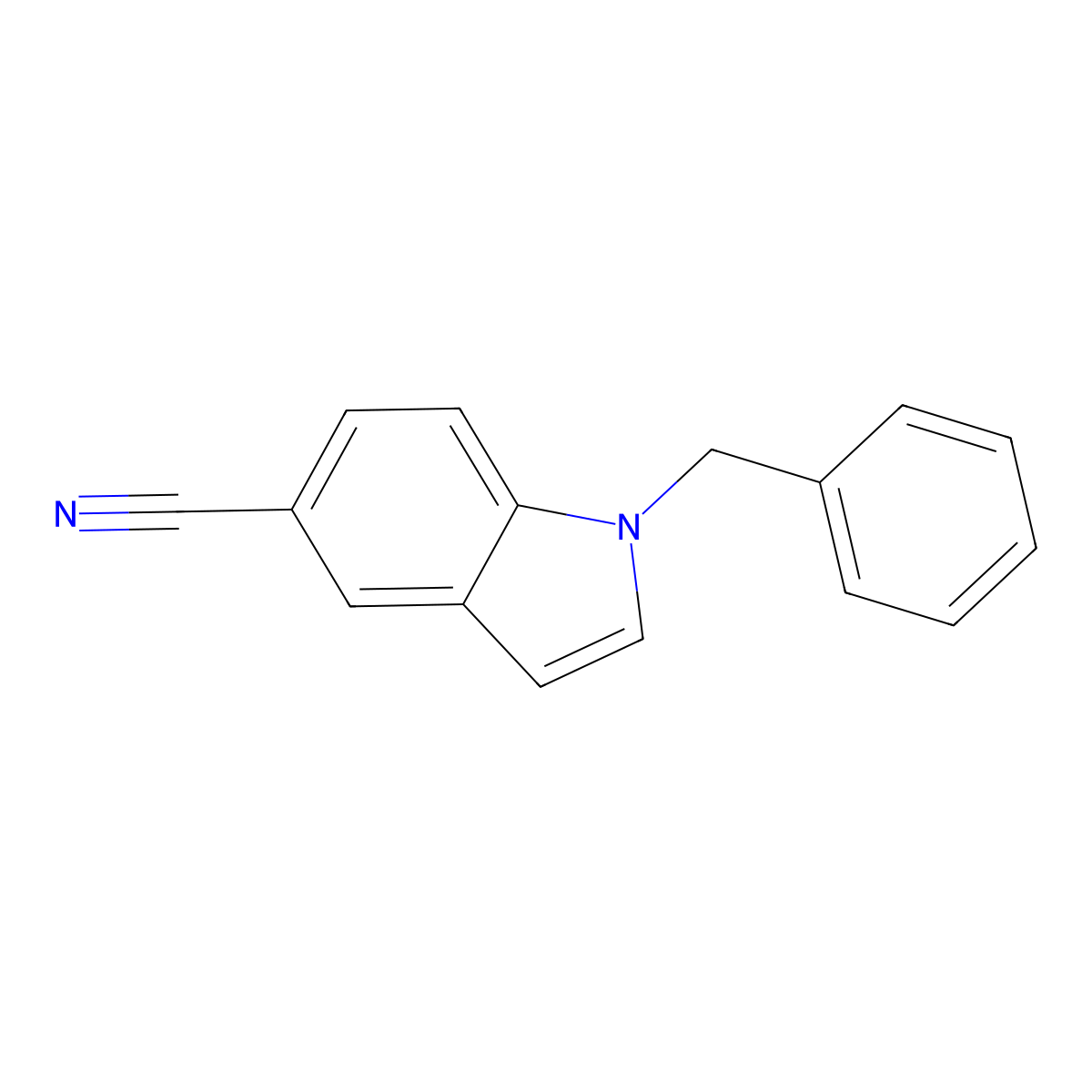 1-Benzyl-1H-indole-5-carbonitrile molecular structure, CAS 80531-13-1