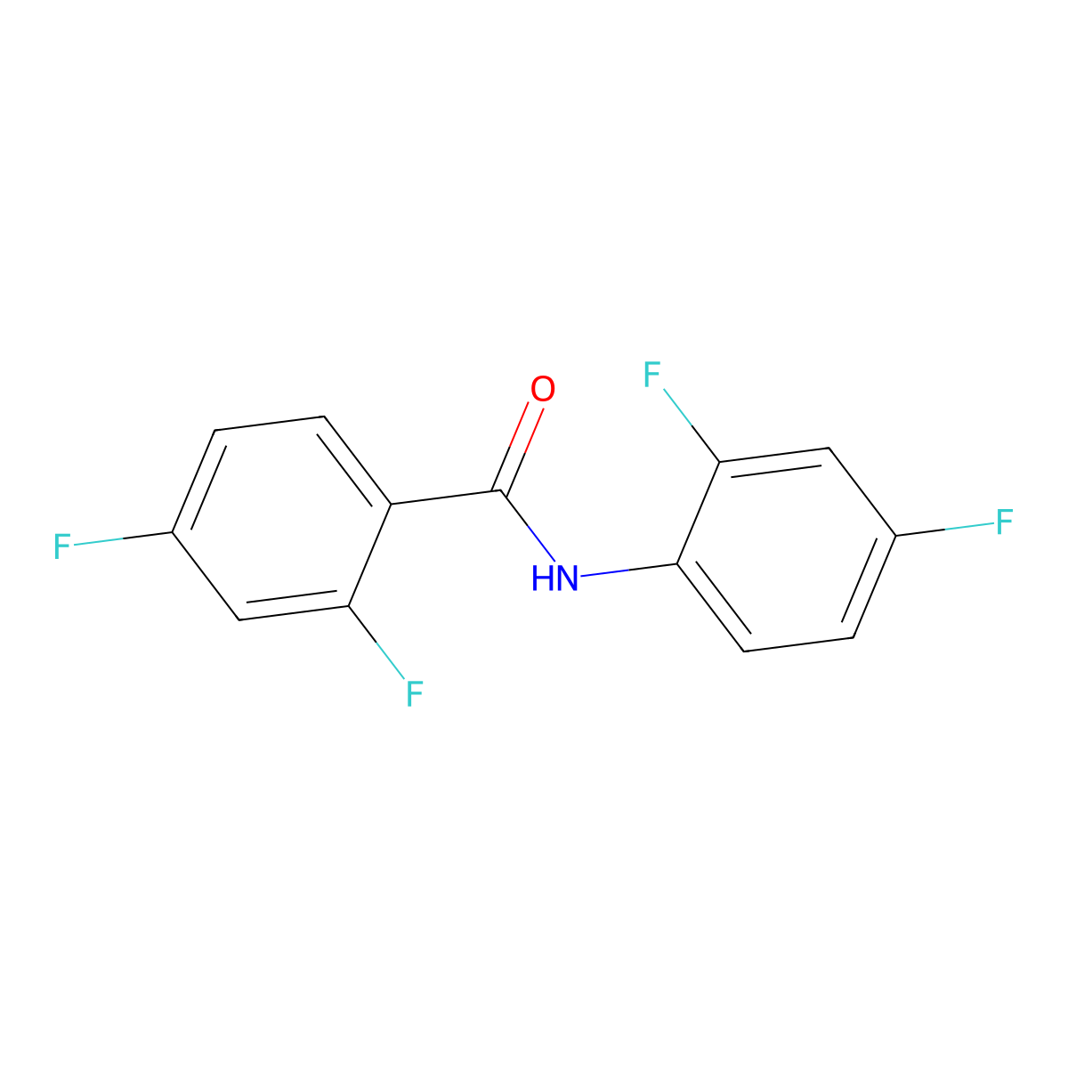 N-(2,4-difluorophenyl)-2,4-difluorobenzamide molecular structure, CAS 805313-18-2