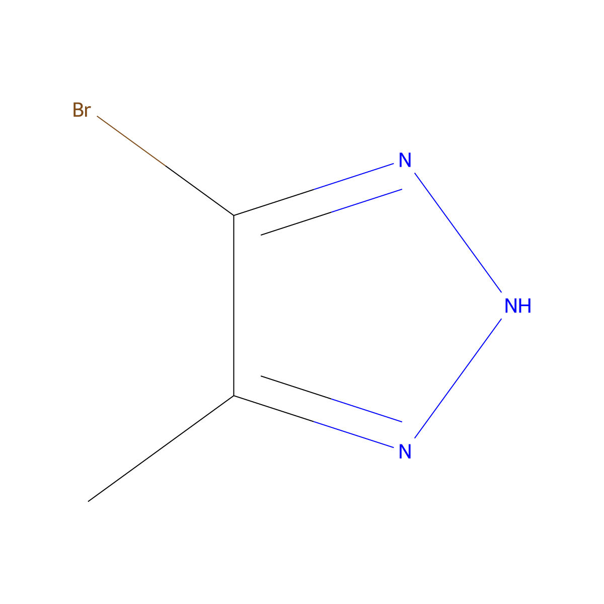 5-bromo-4-methyl-1H-1,2,3-triazole molecular structure, CAS 805315-83-7