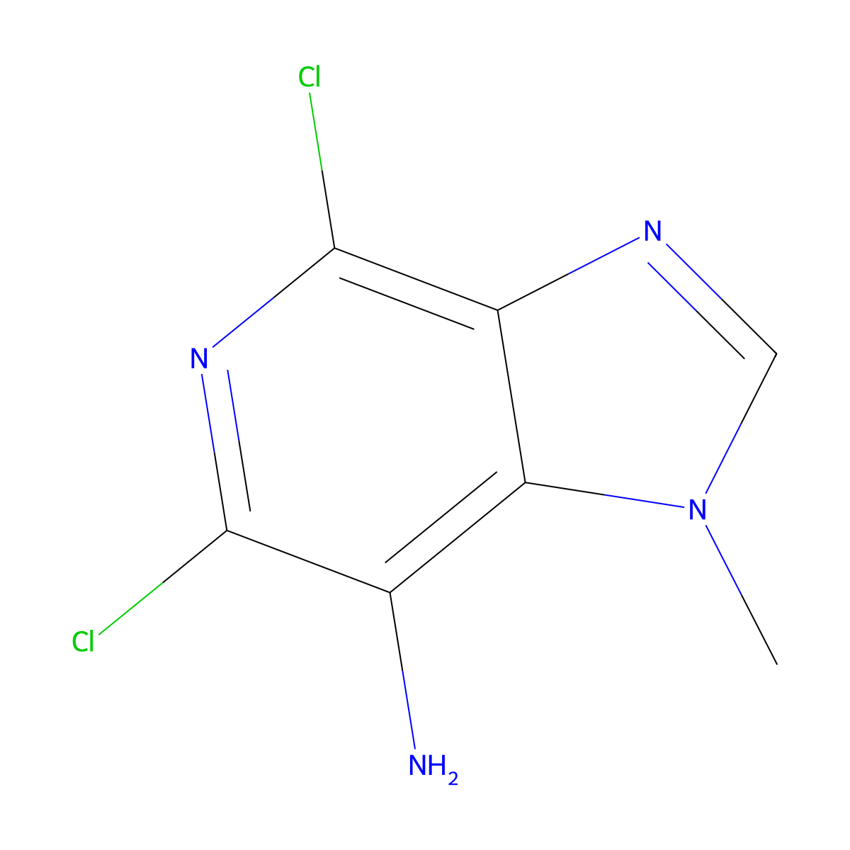 4,6-Dichloro-1-methyl-1h-imidazo[4,5-c]pyridin-7-amine molecular structure, CAS 805316-72-7