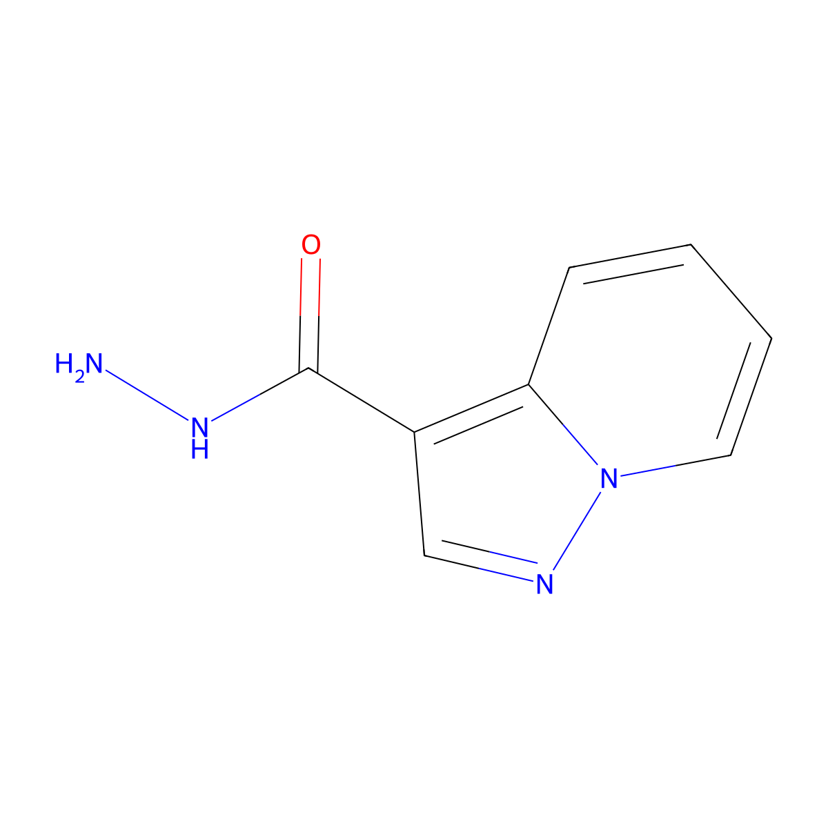 Pyrazolo[1,5-A]pyridine-3-carbohydrazide molecular structure, CAS 80536-99-8