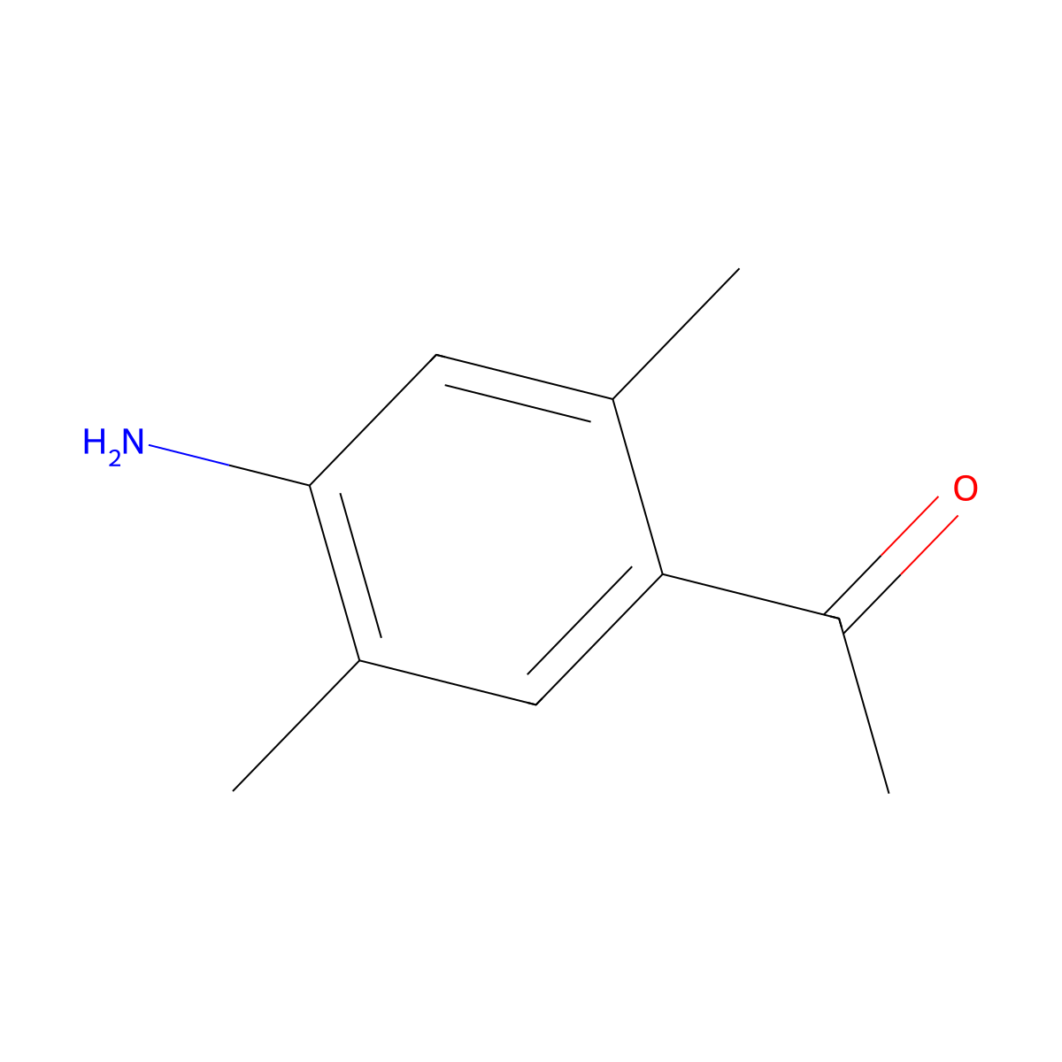 1-(4-Amino-2,5-dimethylphenyl)ethanone molecular structure, CAS 80539-09-9