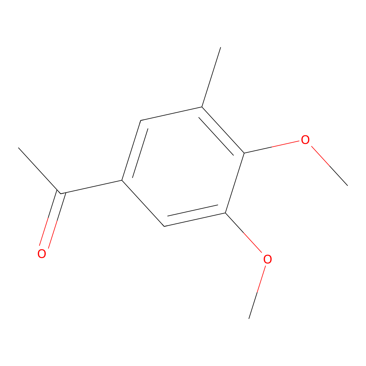 Ethanone, 1-(3,4-dimethoxy-5-methylphenyl)- molecular structure, CAS 80547-76-8