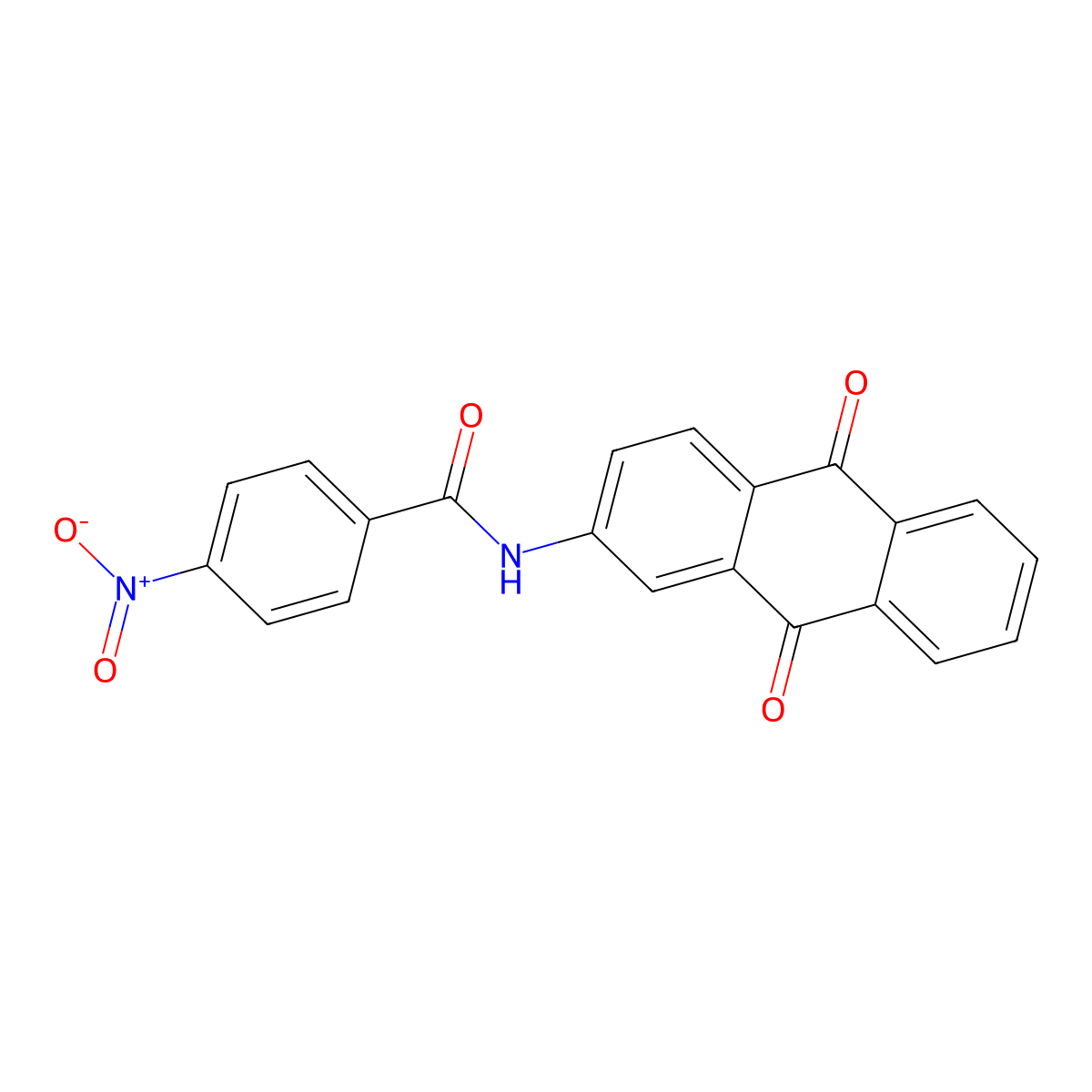 N-(9,10-dioxo-9,10-dihydroanthracen-2-yl)-4-nitrobenzamide molecular structure, CAS 80549-11-7