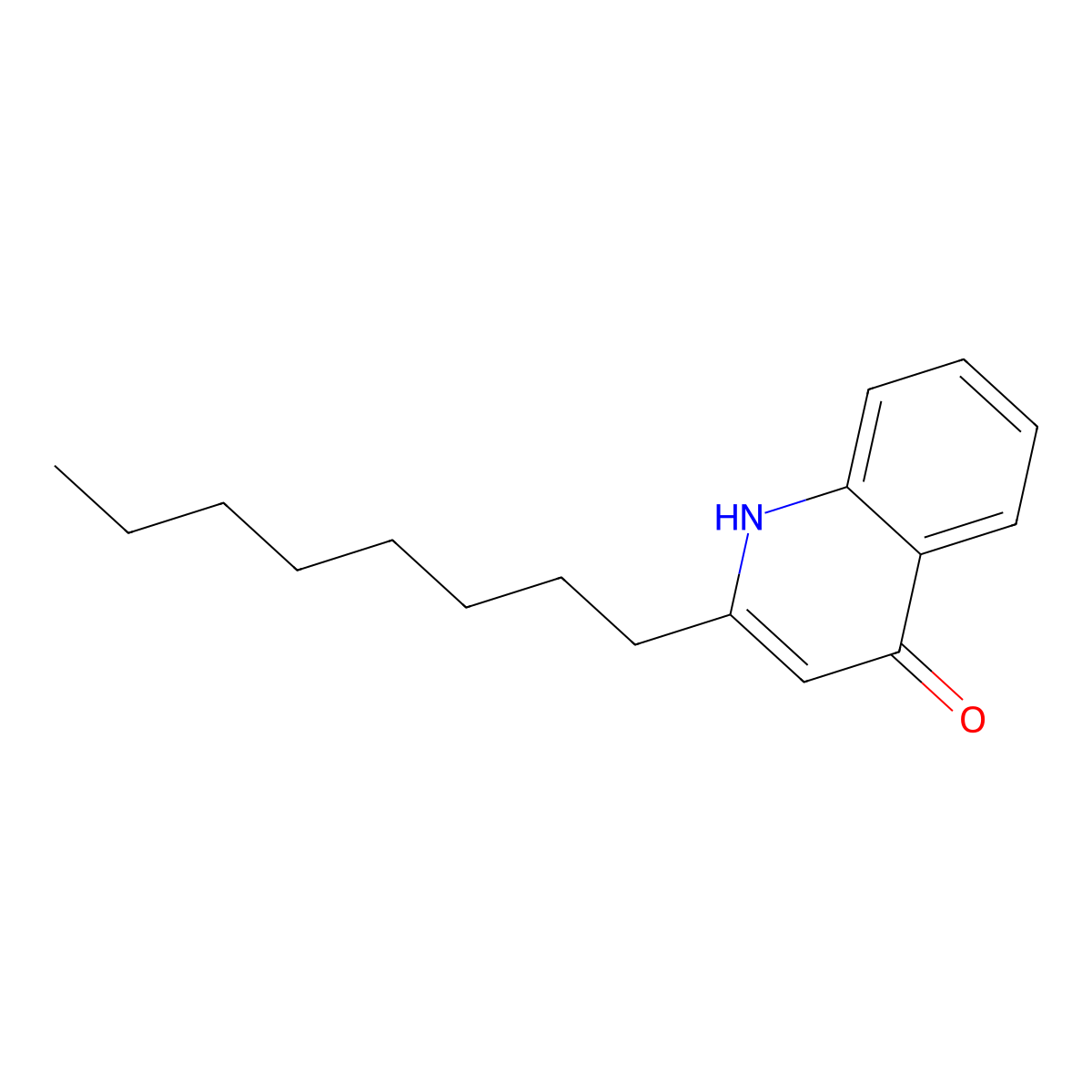 2-Octylquinolin-4(1H)-one molecular structure, CAS 80554-60-5