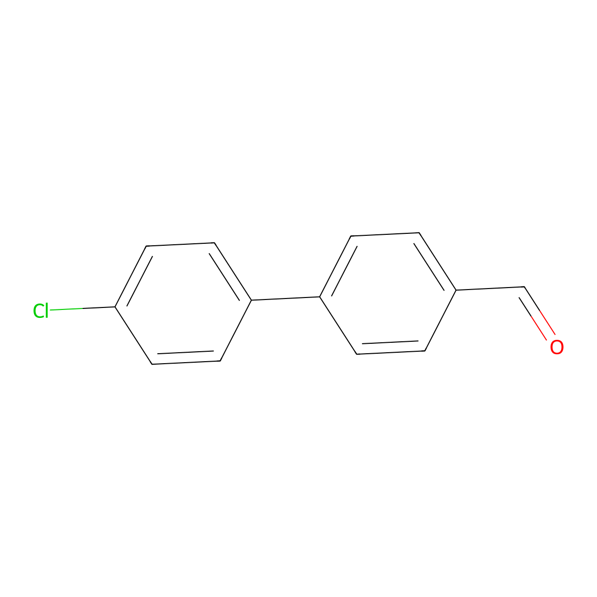 4'-Chloro[1,1'-biphenyl]-4-carbaldehyde molecular structure, CAS 80565-30-6