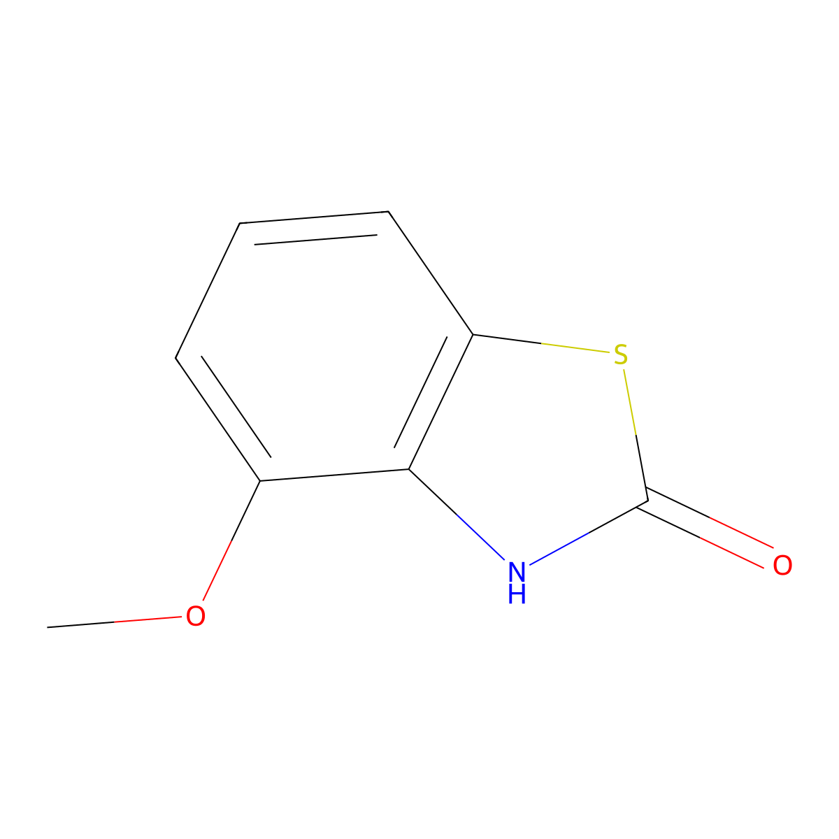 4-Methoxy-2(3H)-benzothiazolone molecular structure, CAS 80567-66-4