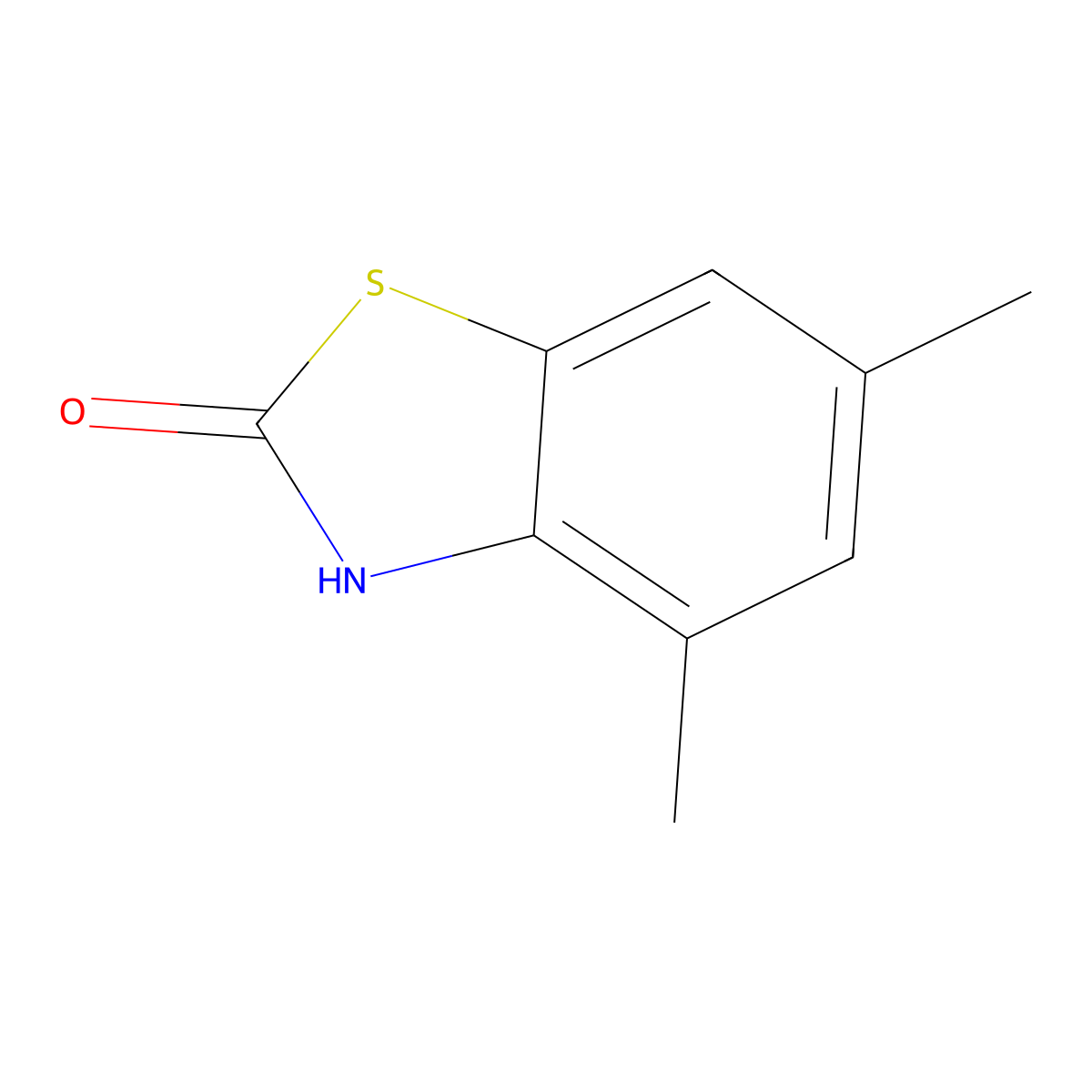 2(3H)-Benzothiazolone, 4,6-dimethyl- molecular structure, CAS 80567-67-5