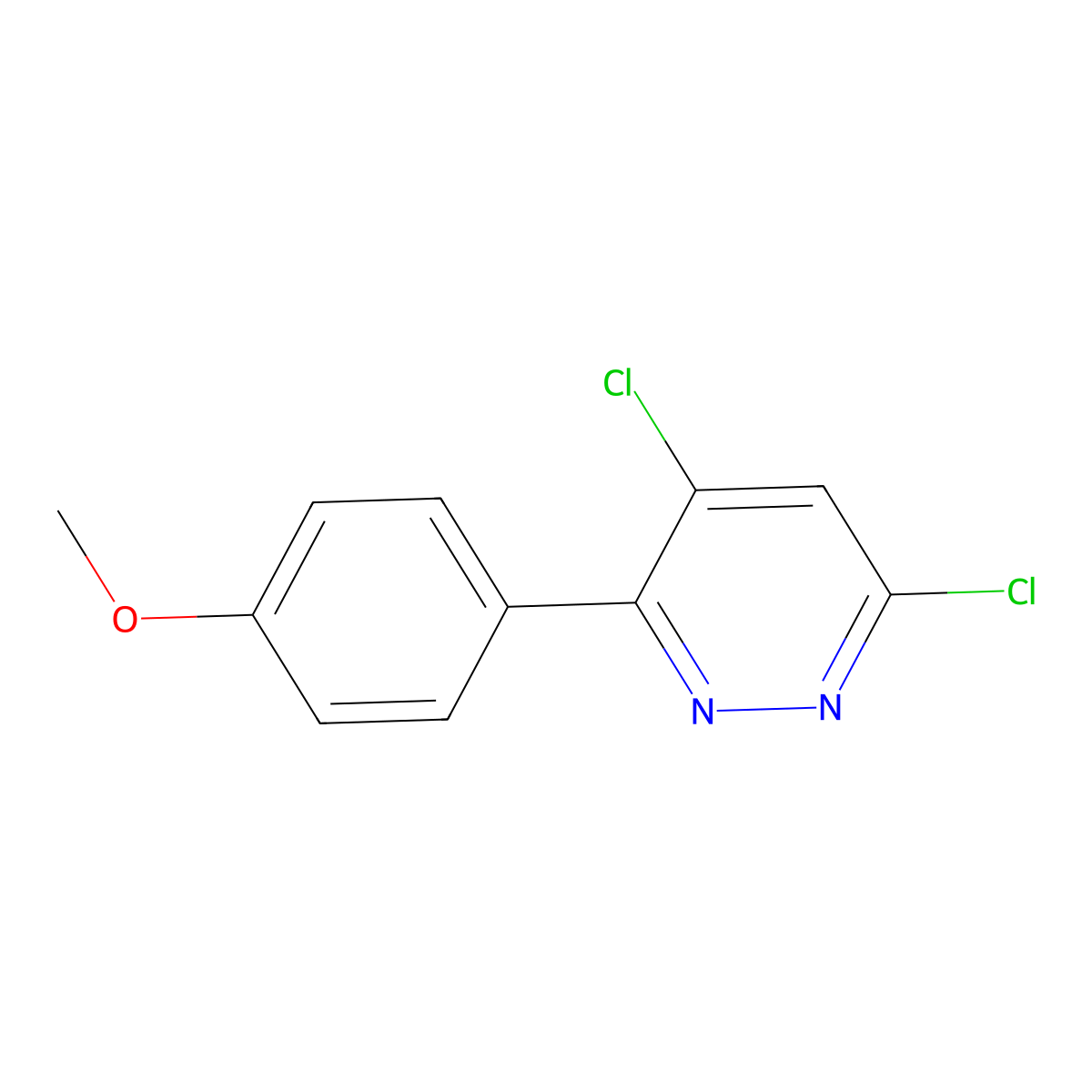 4,6-Dichloro-3-(4-methoxyphenyl)pyridazine molecular structure, CAS 80591-50-0
