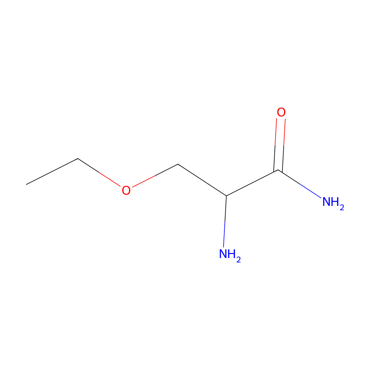 2-Amino-3-ethoxypropanamide molecular structure, CAS 805945-52-2