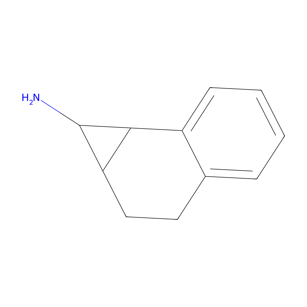 1H,1aH,2H,3H,7bH-cyclopropa[a]naphthalen-1-amine molecular structure, CAS 805946-56-9