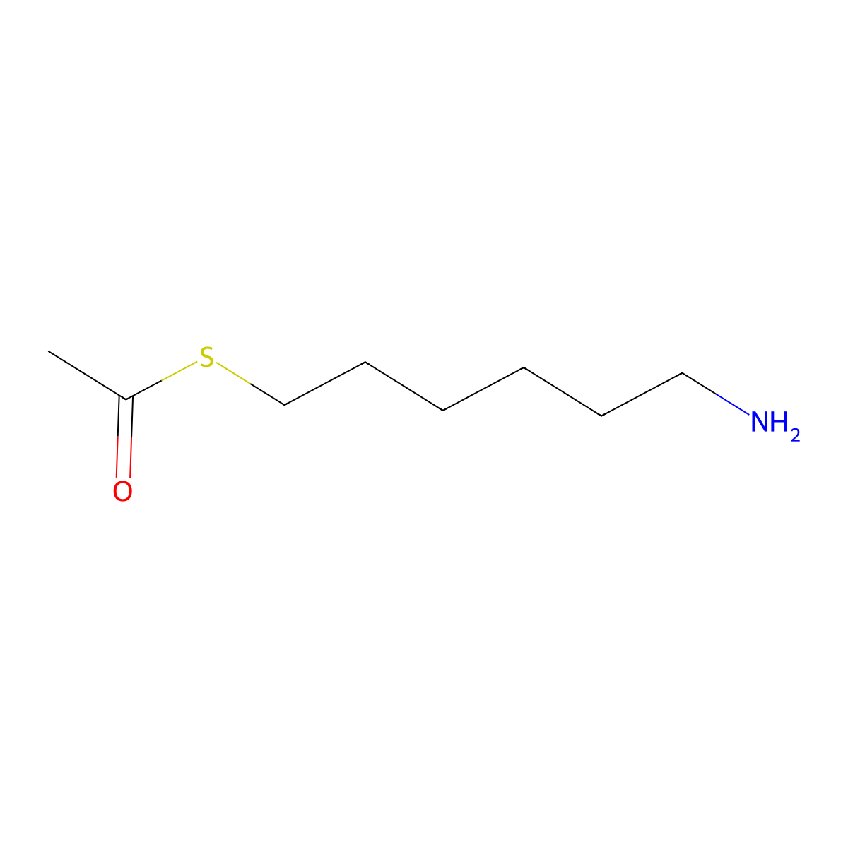 S-(6-Aminohexyl) ethanethioate molecular structure, CAS 805950-17-8