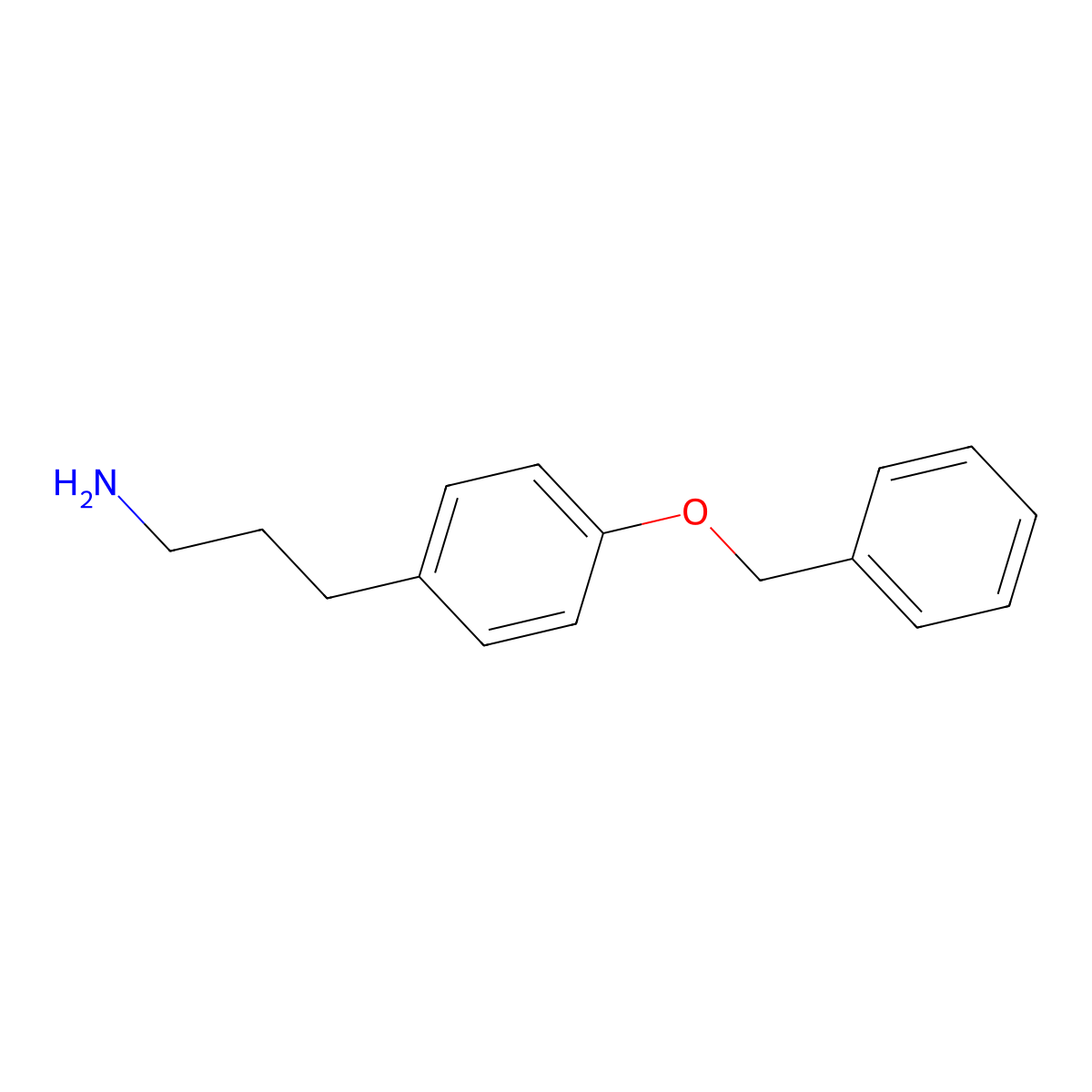 4-(Benzyloxy)-benzenepropanamine molecular structure, CAS 80603-16-3