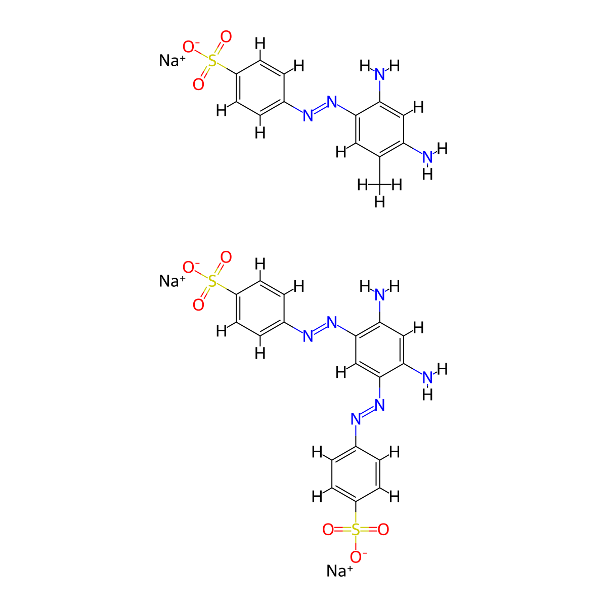 Brown FK molecular structure, CAS 8062-14-4