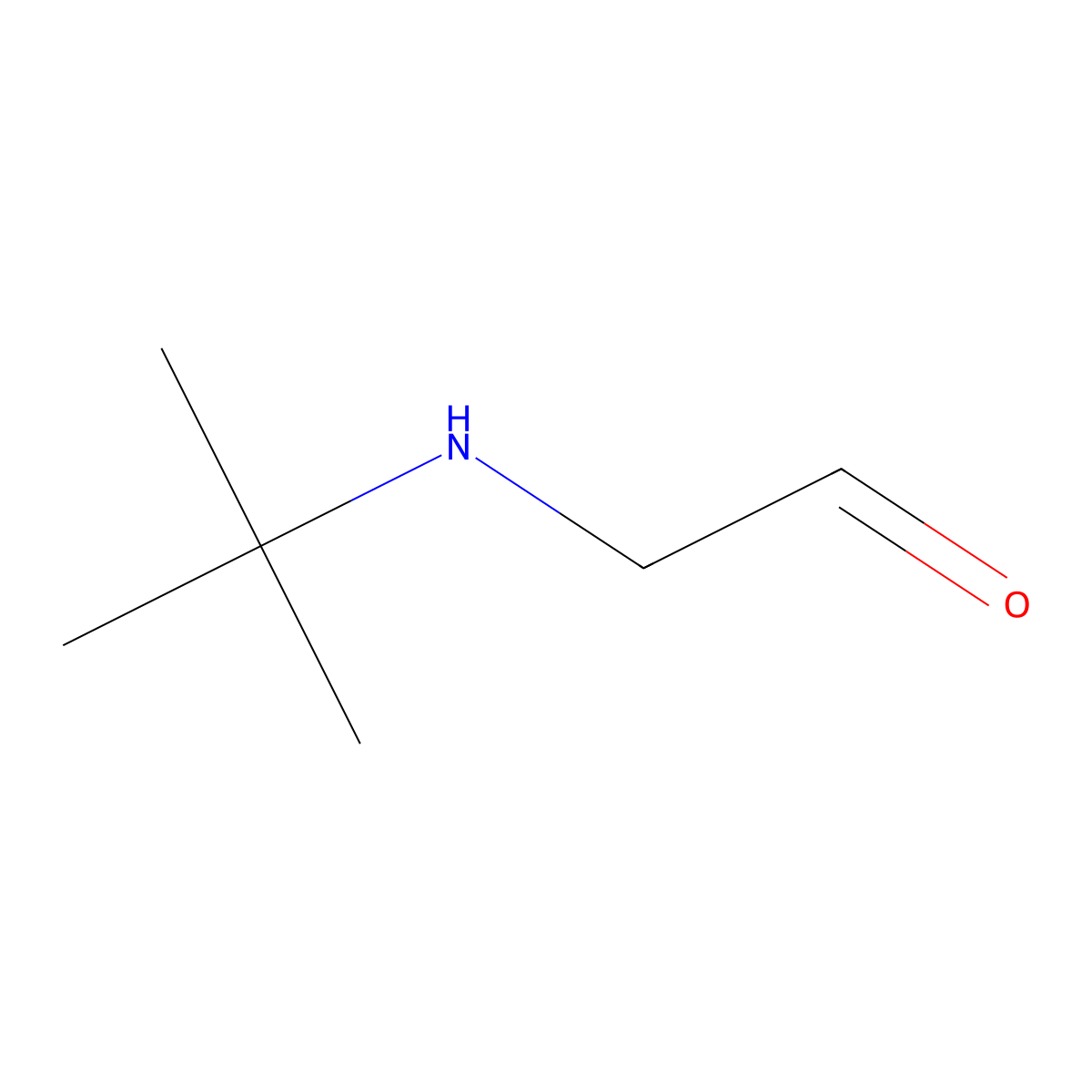 2-(Tert-butylamino)acetaldehyde molecular structure, CAS 80635-00-3