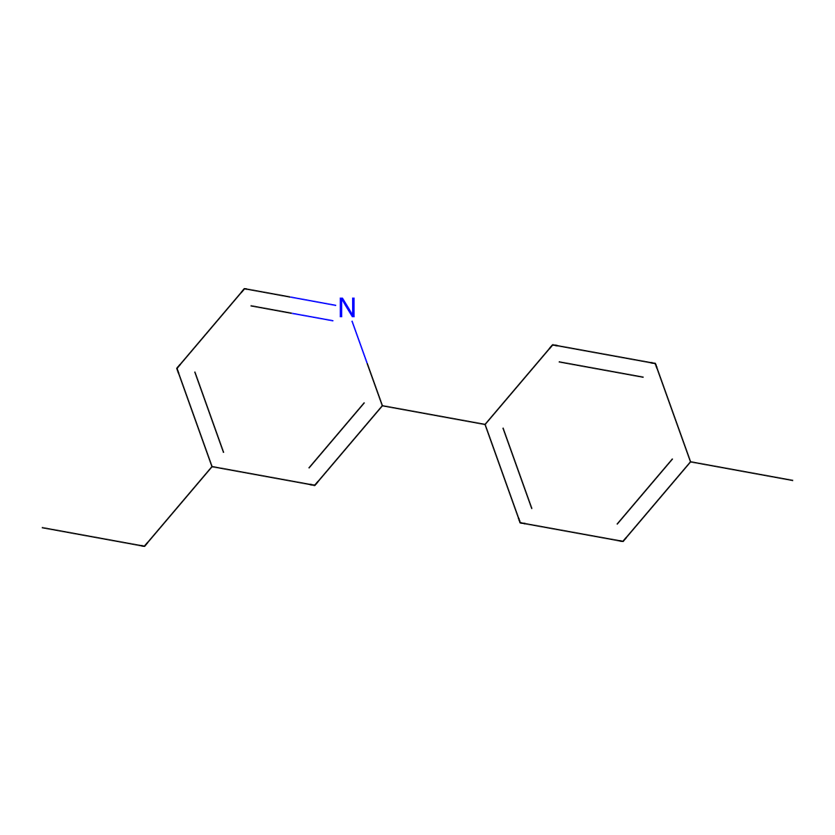 4-Ethyl-2-(4-methylphenyl)pyridine molecular structure, CAS 80635-93-4