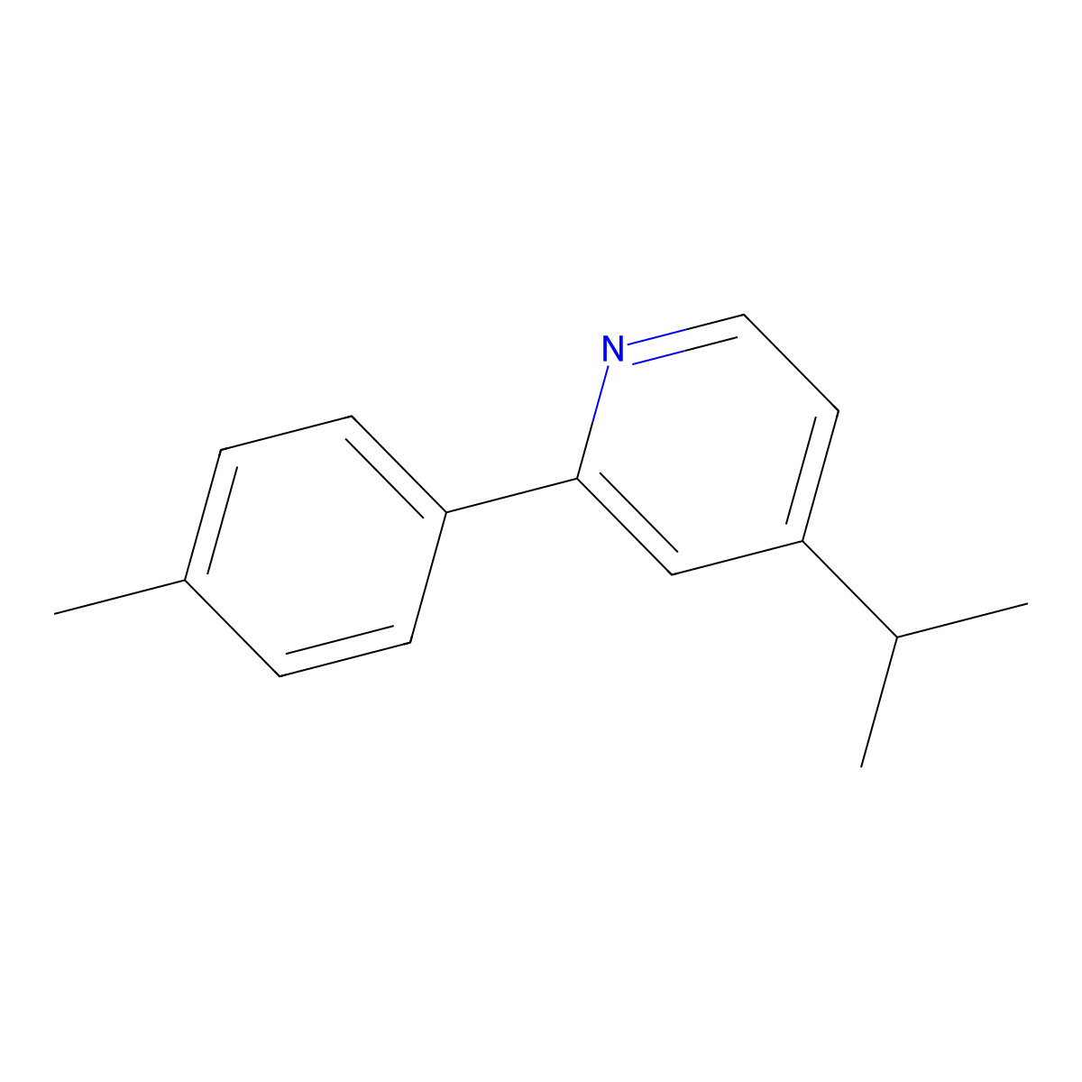 4-Isopropyl-2-(p-tolyl)pyridine molecular structure, CAS 80635-94-5