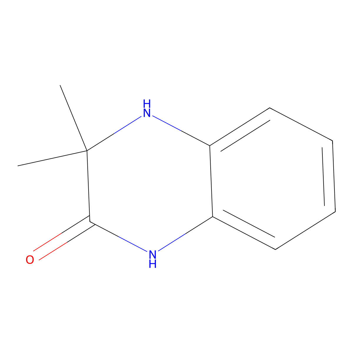 3,3-Dimethyl-1,2,3,4-tetrahydroquinoxalin-2-one molecular structure, CAS 80636-30-2