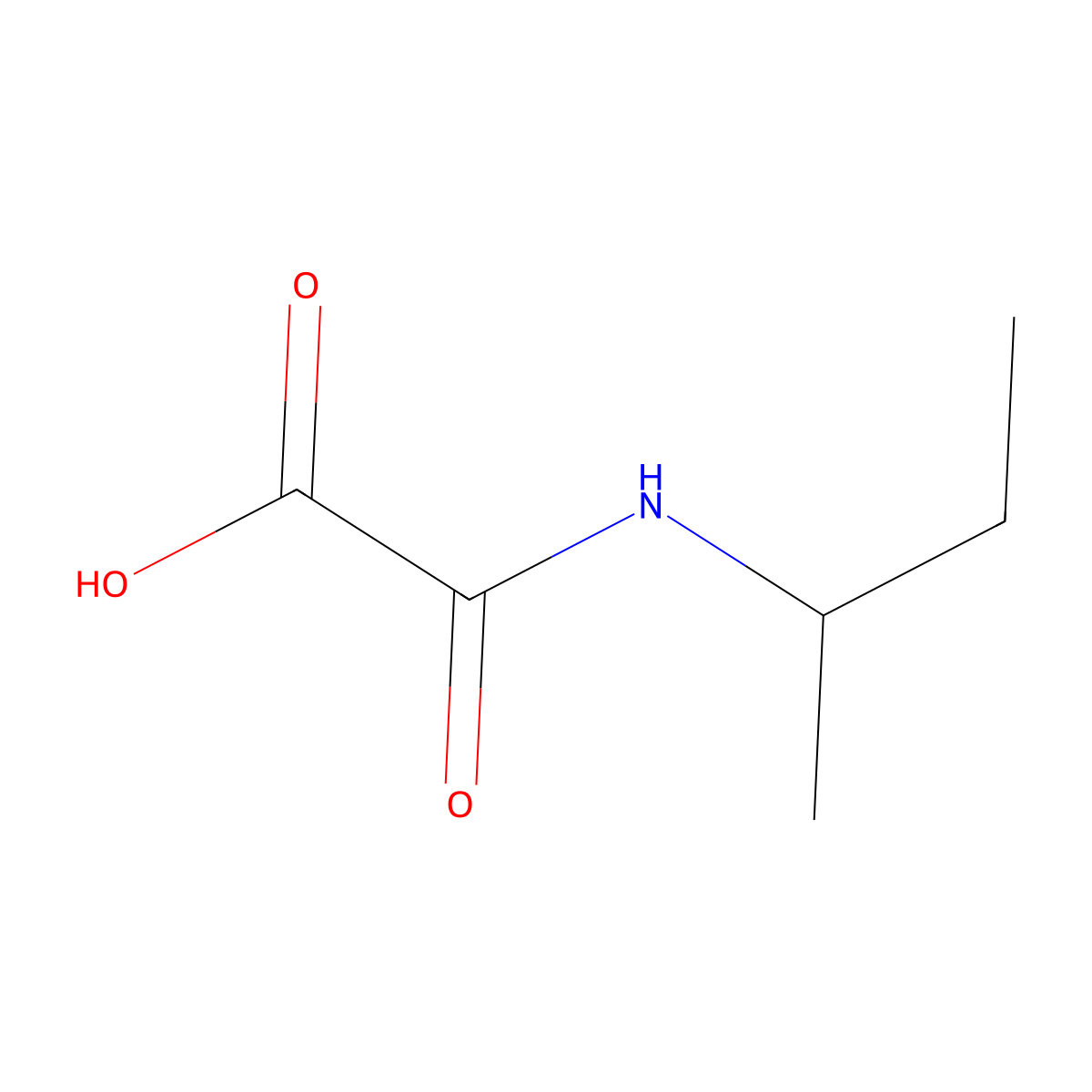 (Sec-butylamino)(oxo)acetic acid molecular structure, CAS 80638-53-5